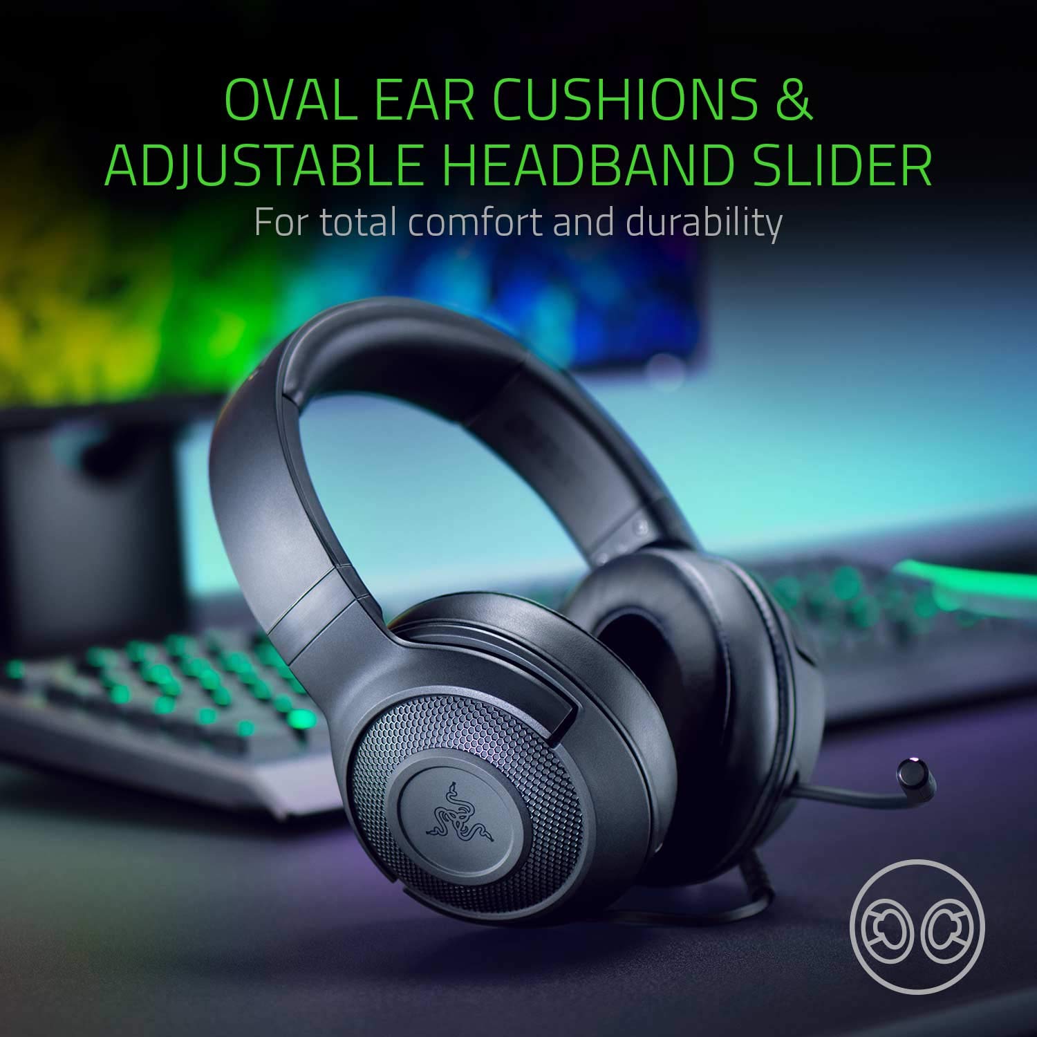razer-kraken-x-lite-casque-gaming-filaire-noir image 5