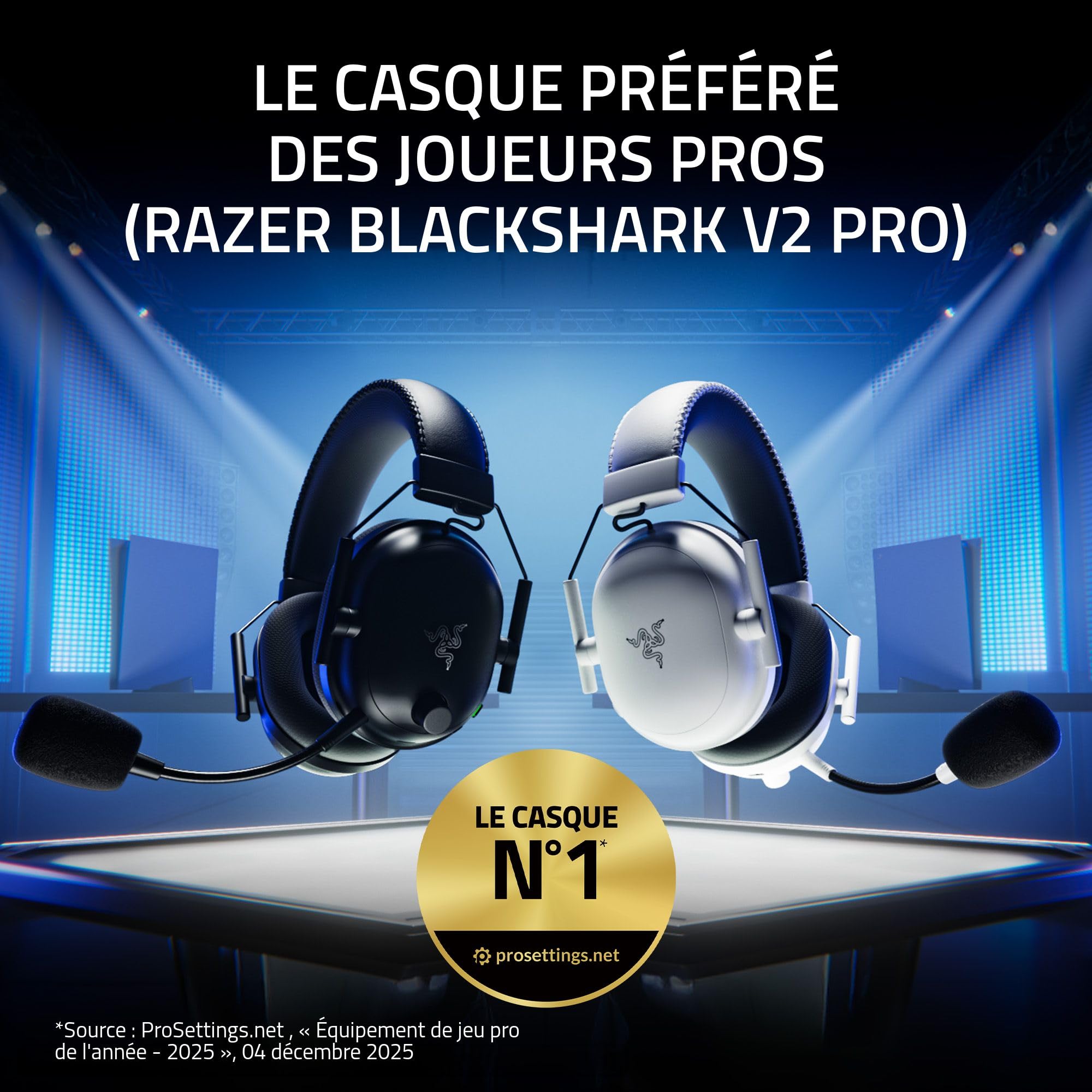 razer-blackshark-v2-pro-playstation-casque-e-sport-sans-fil-ps5-noir image 2