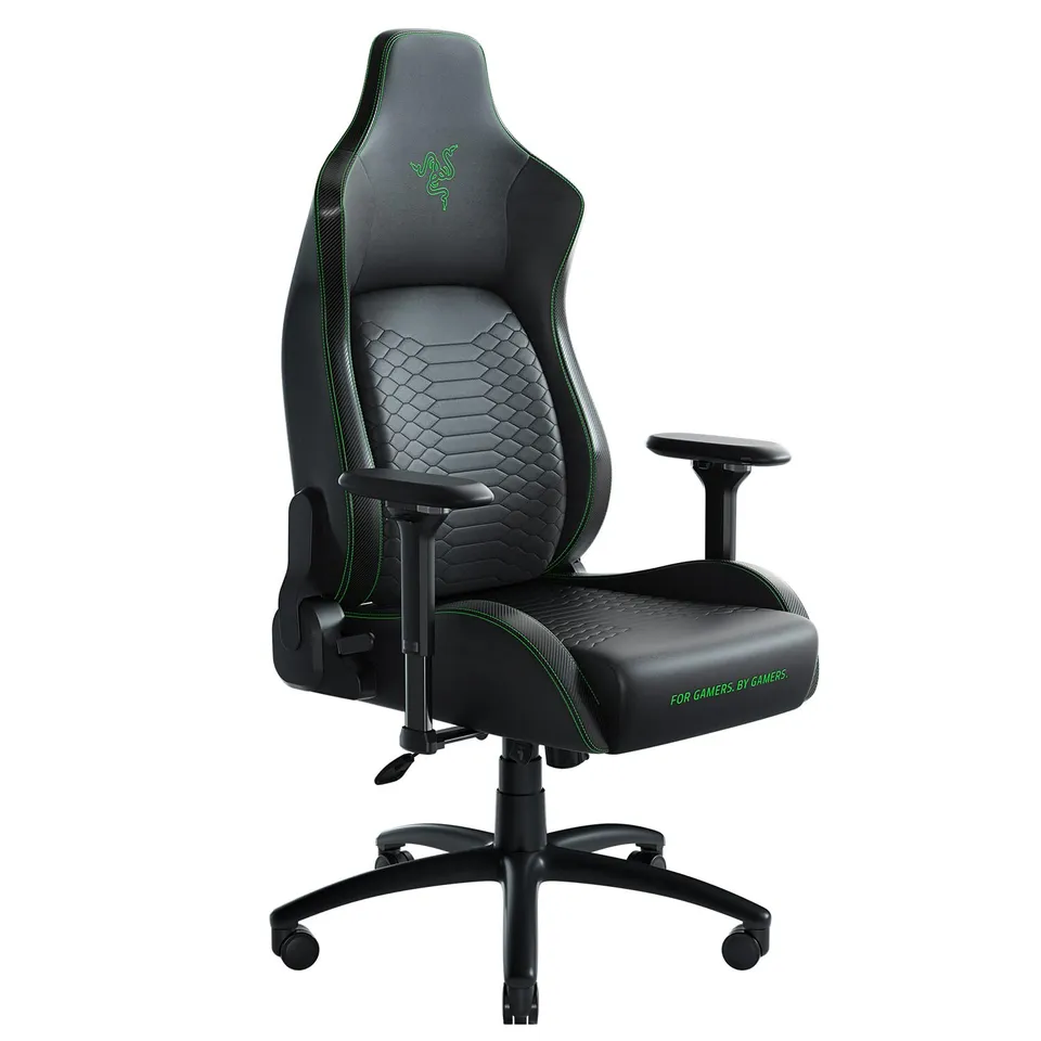 razer-iskur-chaise-gaming-ergonomique-cuir-synth-tique-vert-taille-xl image 1