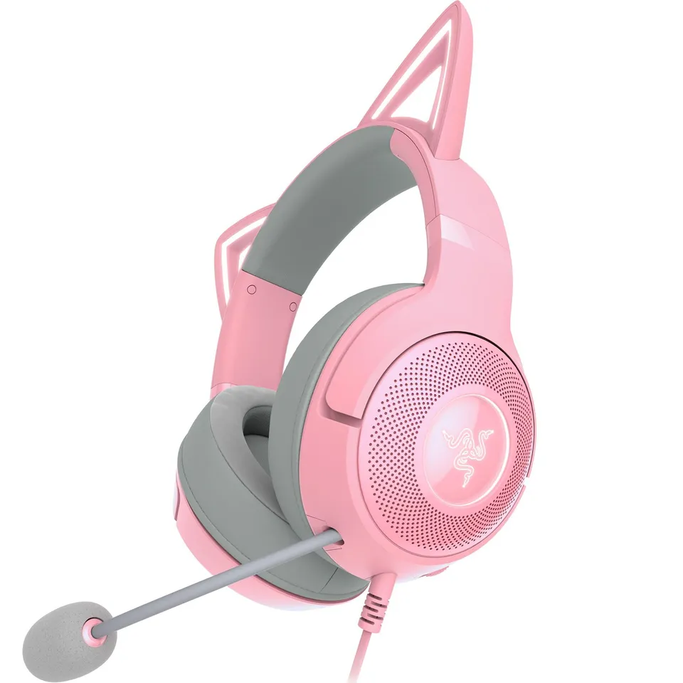 razer-kraken-kitty-v2-casque-filaire-rgb-oreilles-de-chat-rose-quartz image 1