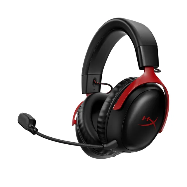 hyperx-cloud-iii-wireless-casque-gaming-sans-fil-2-4ghz-rouge-et-noir image 1