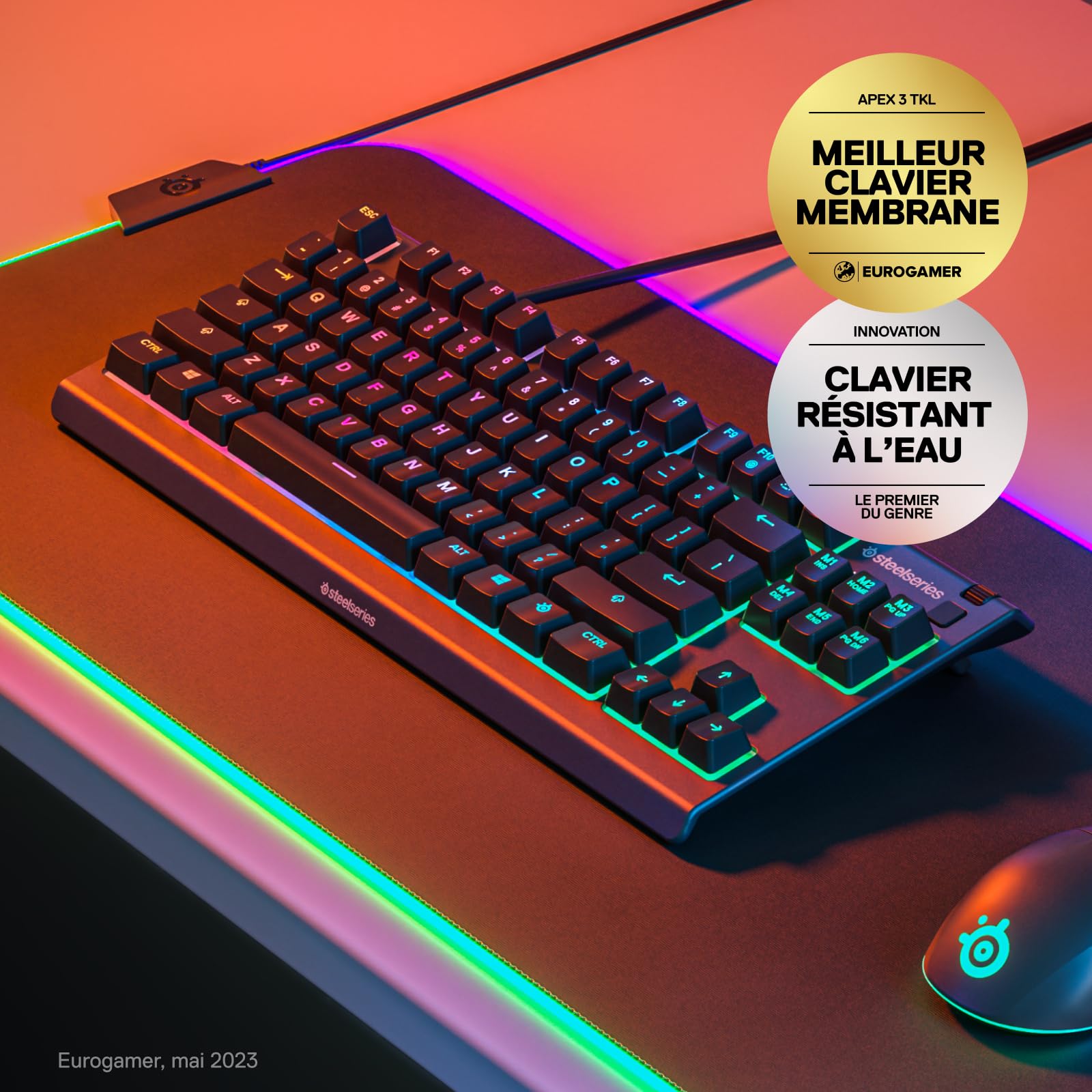 steelseries-apex-3-tkl-clavier-gaming-azerty-rgb-noir image 2