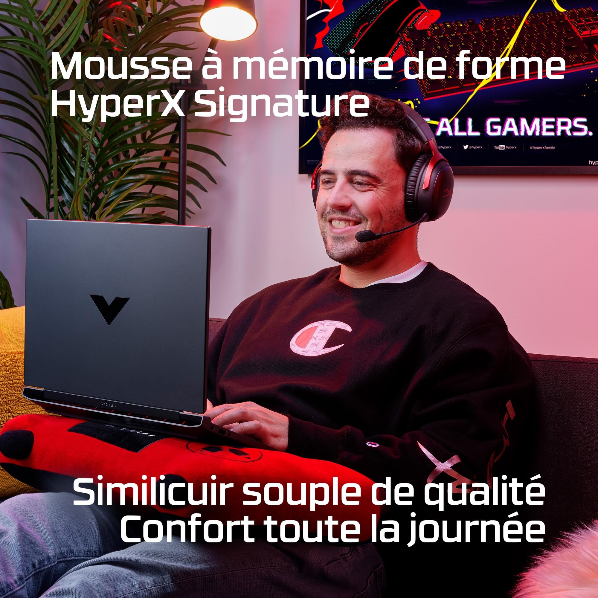 hyperx-cloud-iii-wireless-casque-gaming-sans-fil-2-4ghz-rouge-et-noir image 4