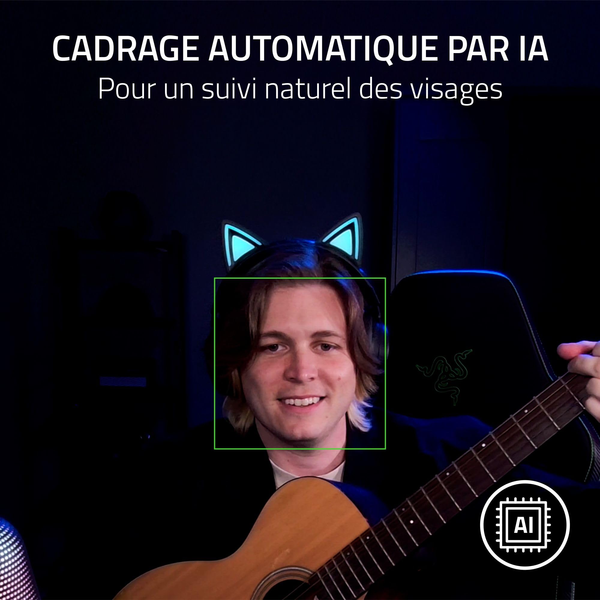razer-kiyo-v2-webcam-4k-30fps-cadrage-auto-ia-hdr-noir image 4