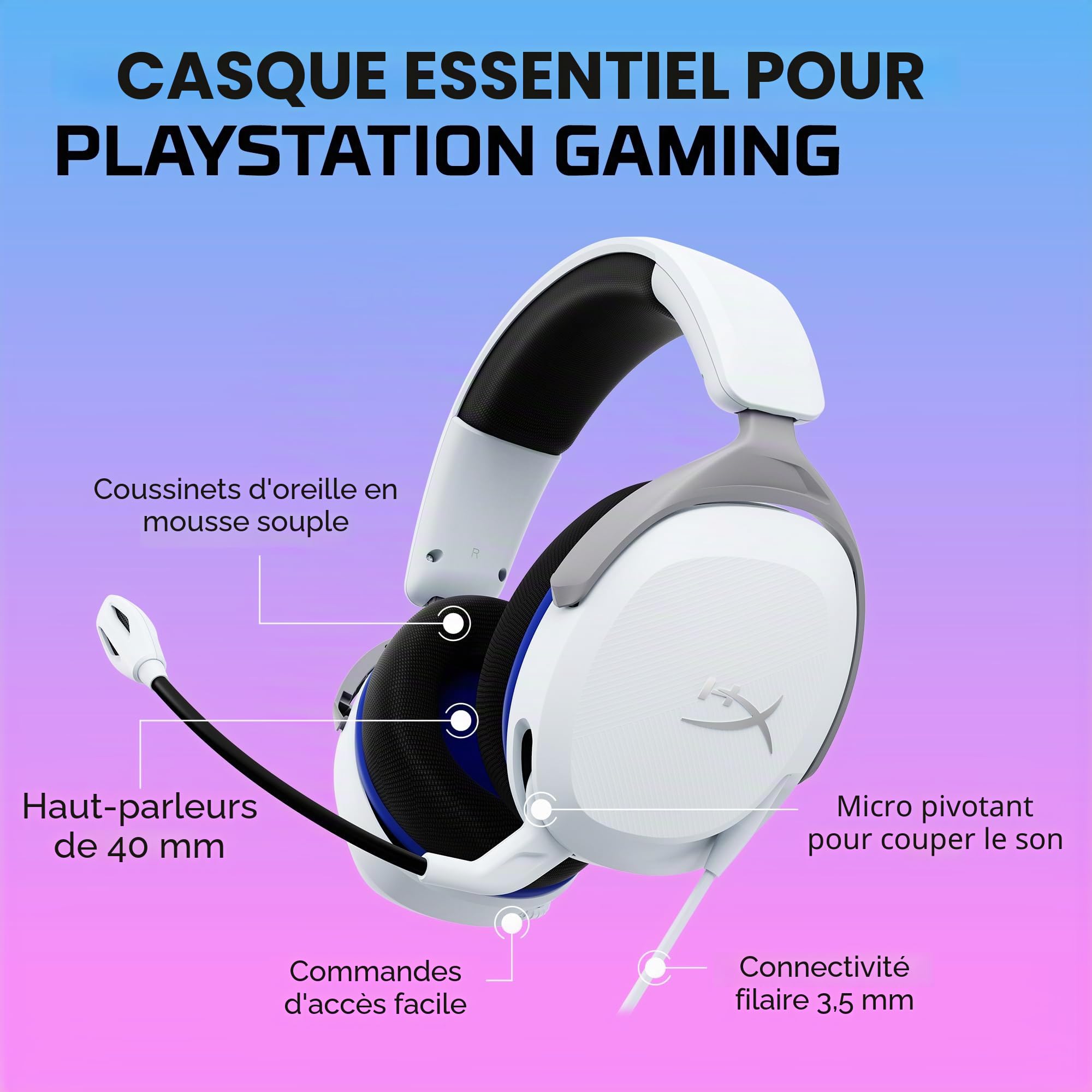hyperx-cloud-stinger-2-core-playstation-casque-gaming-filaire-blanc image 6