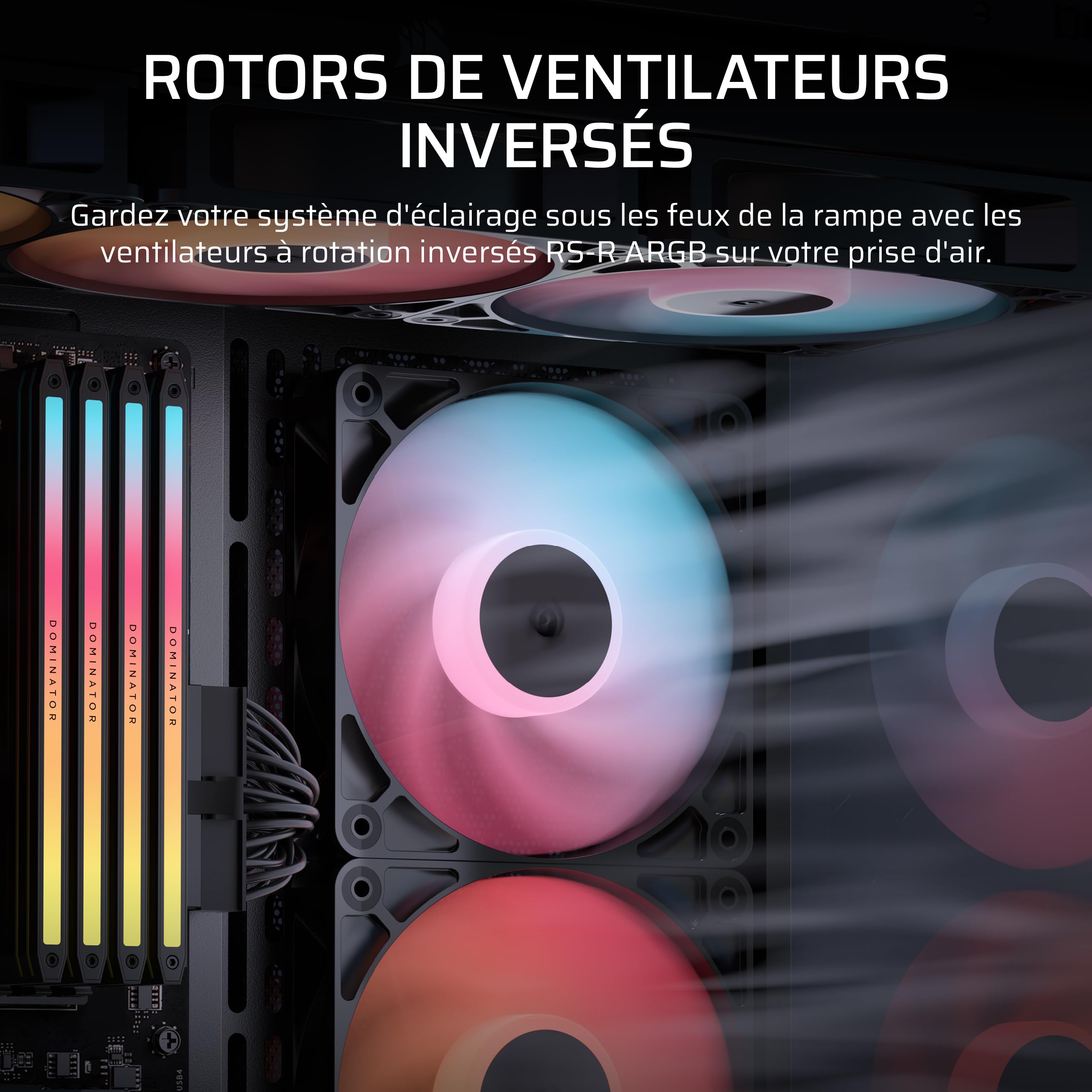 corsair-rs120-r-argb-pack-triple-ventilateurs-120mm-pwm-rotor-invers-noir image 3