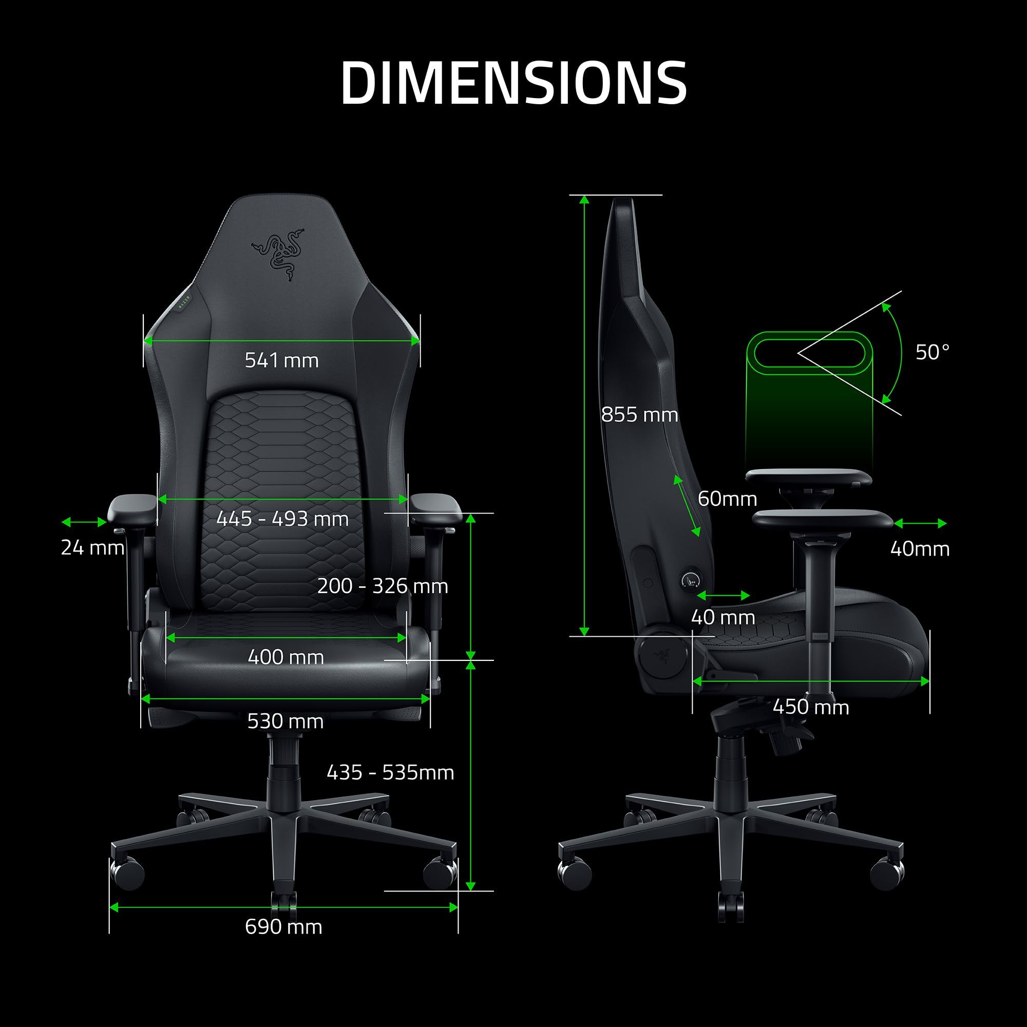 razer-iskur-v2-newgen-fauteuil-gaming-ergonomique-noir image 8