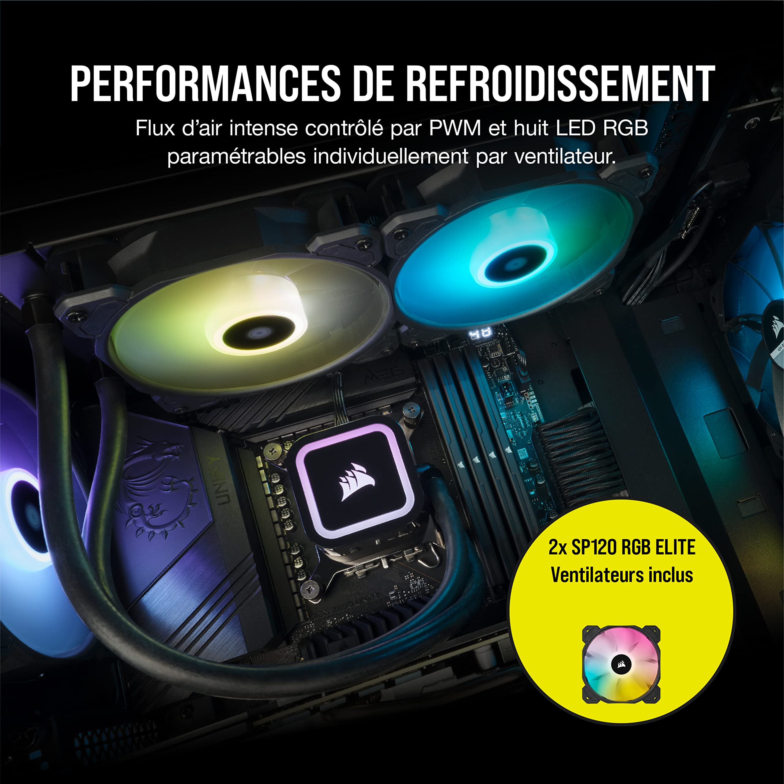 corsair-hydro-h100x-elite-noir-watercooling-cpu-240-mm image 5