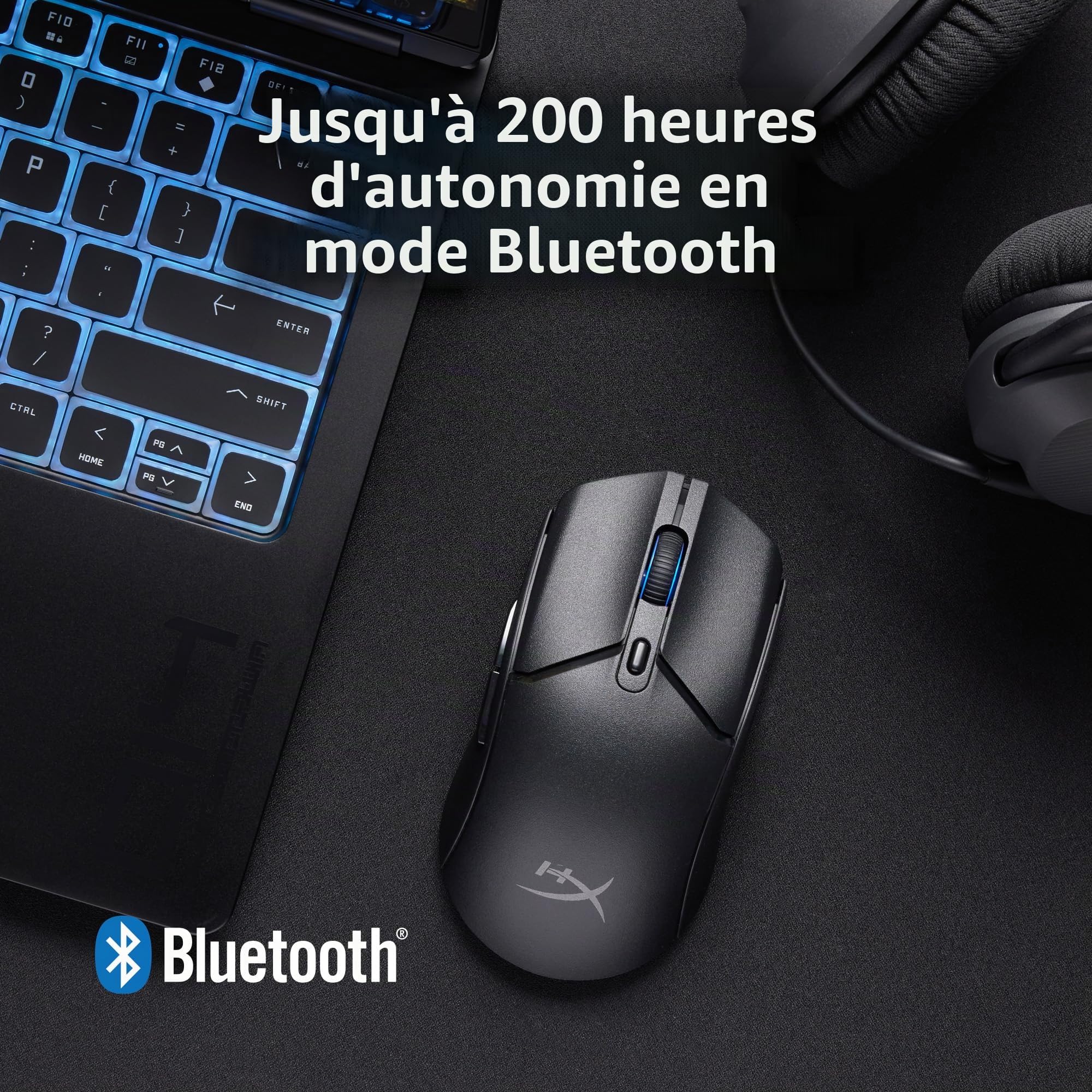 hyperx-pulsefire-haste-2-core-souris-gaming-sans-fil-pile-70-g-12-000-dpi-2-4-gh image 5