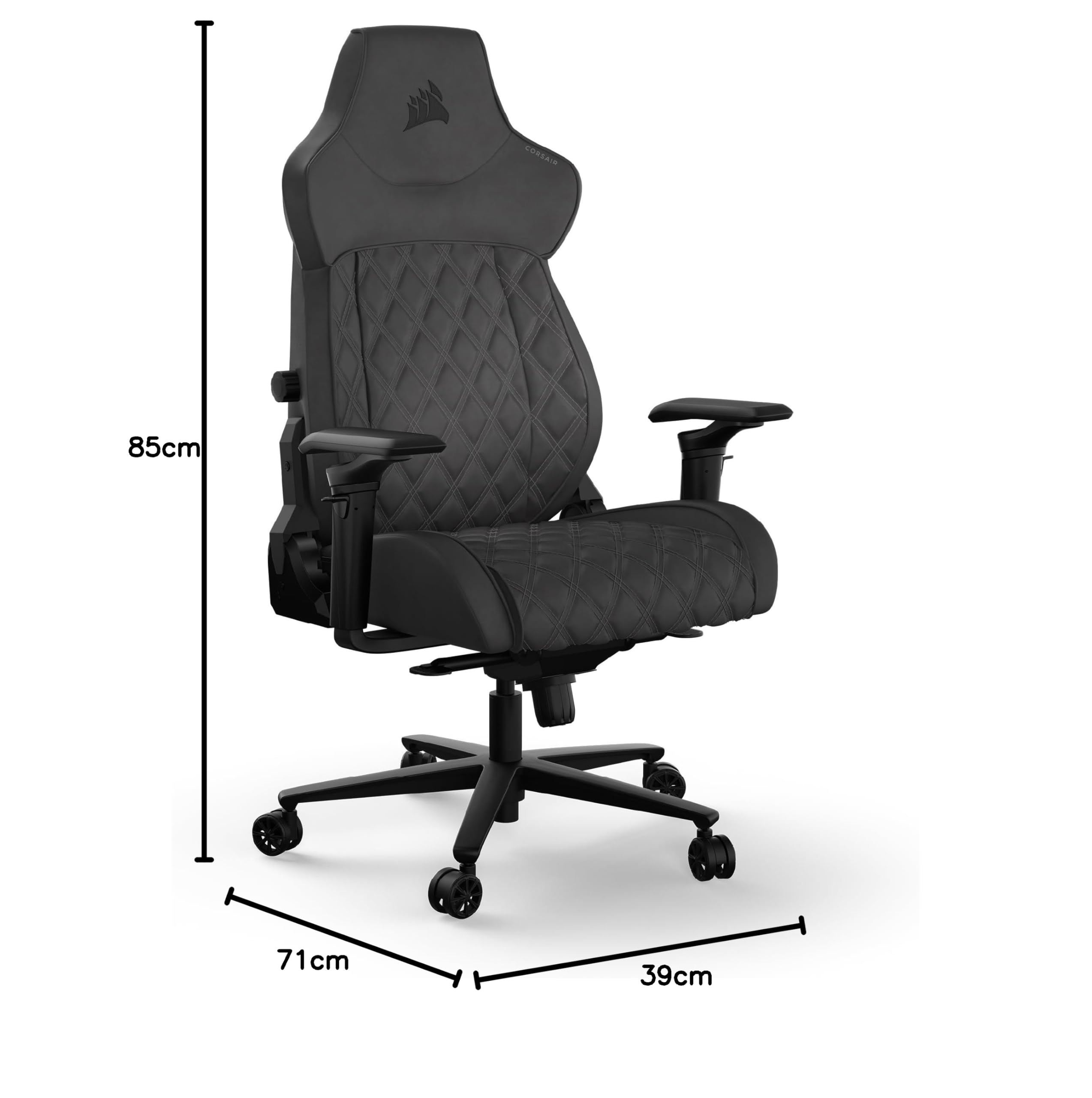 corsair-tc500-luxe-fauteuil-gaming-tissu-respirant-ombre-inclinable image 2