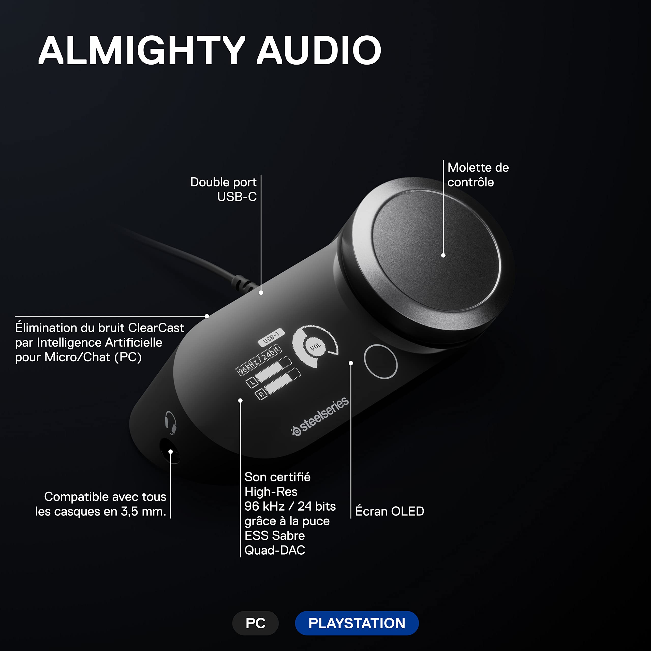 steelseries-gamedac-gen-2-amplificateur-hi-res-pour-pc-ps5-ps4 image 3