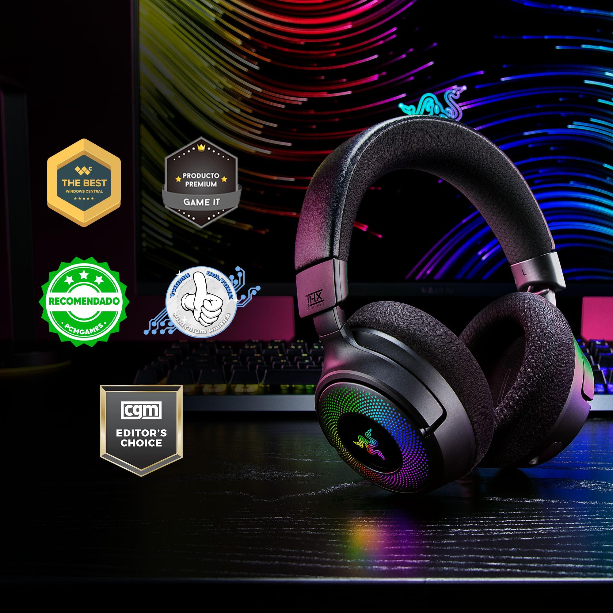 razer-kraken-v4-casque-gaming-sans-fil-noir image 3