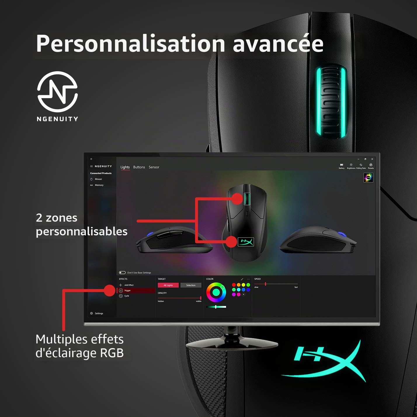 hyperx-pulsefire-dart-souris-gaming-sans-fil-rgb image 7