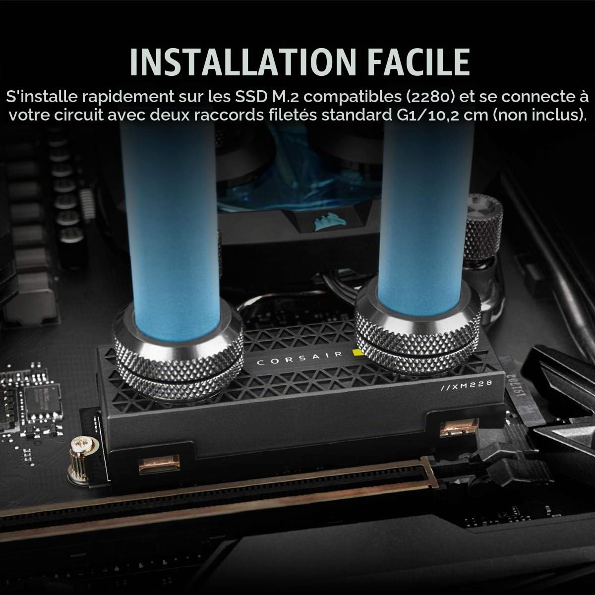 corsair-hydro-x-series-xm2-waterblock-ssd-m-2-2280-cuivre-noir image 7