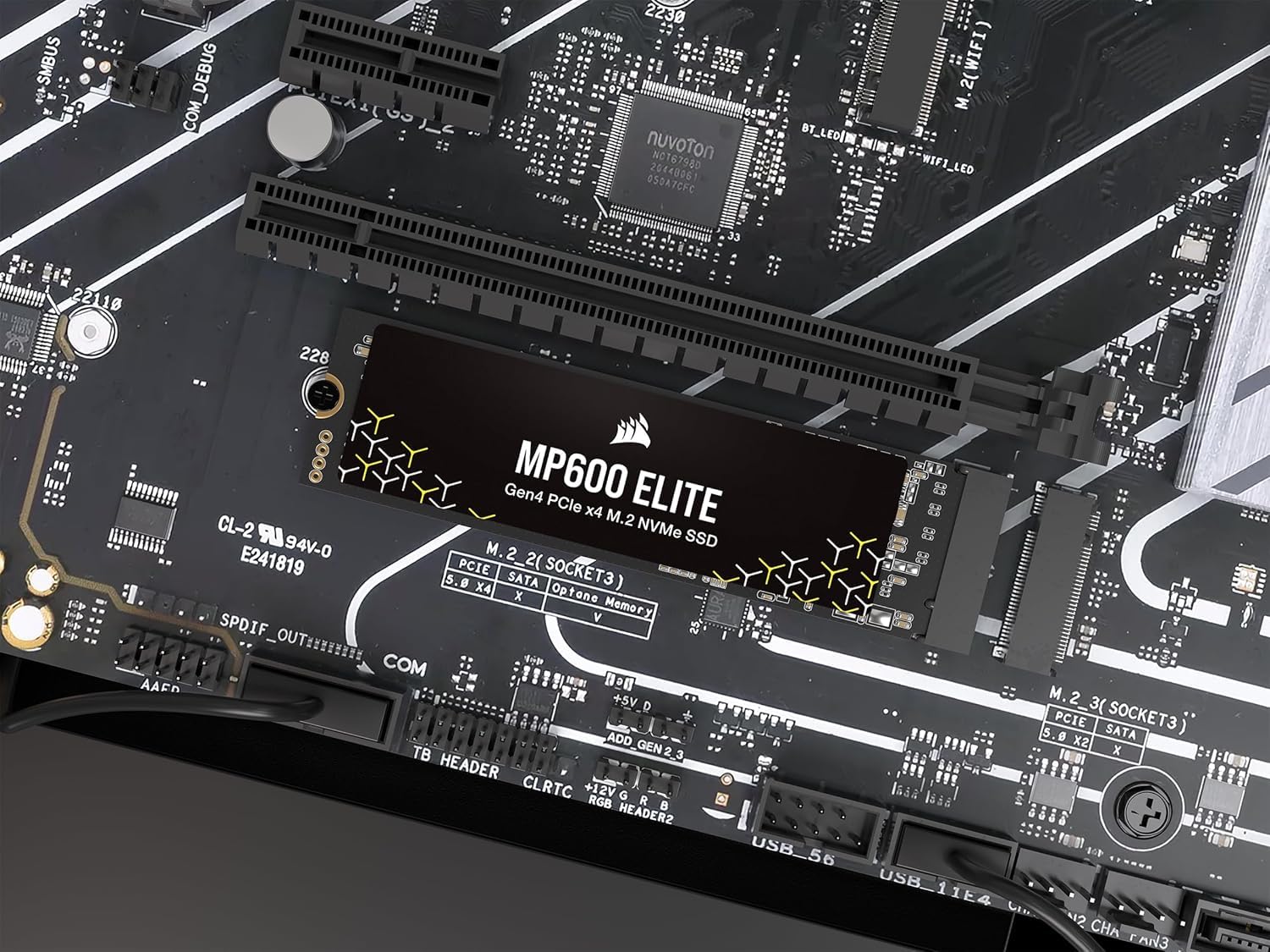 corsair-mp600-elite-2-to-ssd-m-2-2280-pcie-gen4-x4-nvme-noir image 8