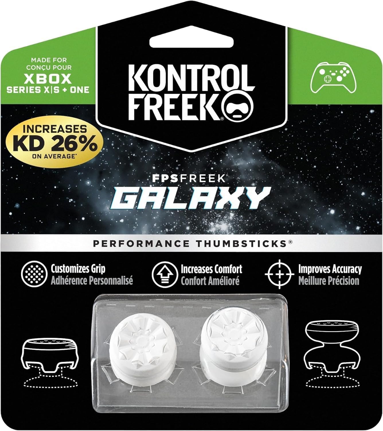 kontrolfreek-fps-freek-galaxy-white-rehausseurs-de-joystick-pour-manette-xbox-se image 1