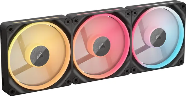 corsair-icue-link-lx120-r-rgb-120mm-kit-triple-ventilateurs-invers-s-noir image 1