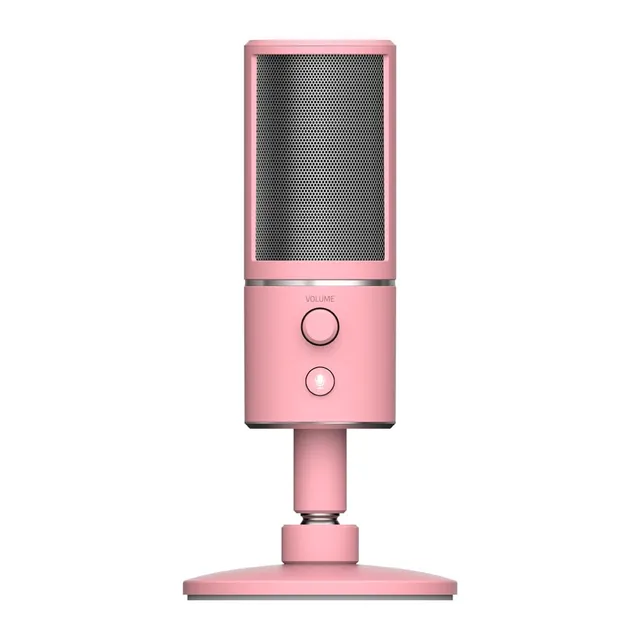 razer-seiren-x-microphone-usb-streaming-supercardio-de-support-antichoc-quartz image 1
