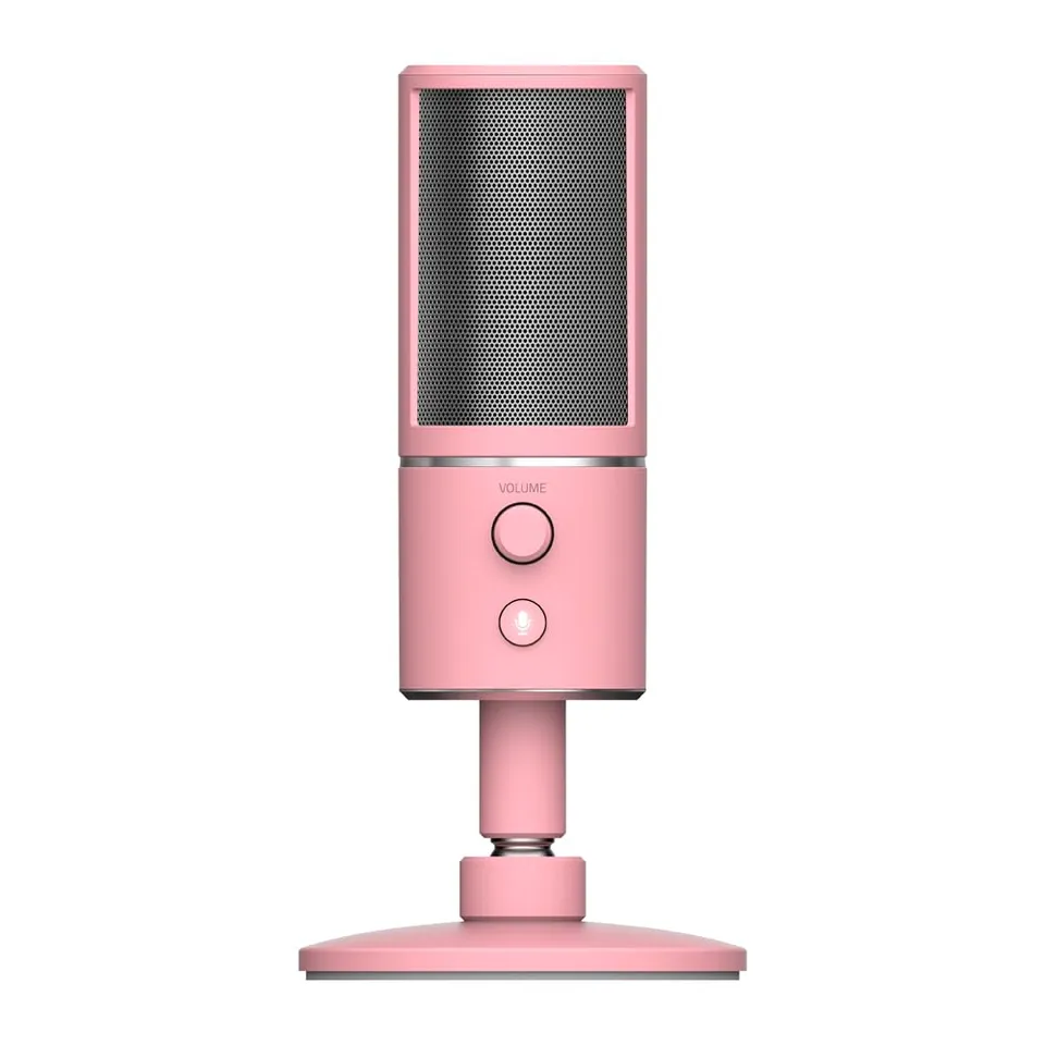 razer-seiren-x-microphone-usb-streaming-supercardio-de-support-antichoc-quartz image 1