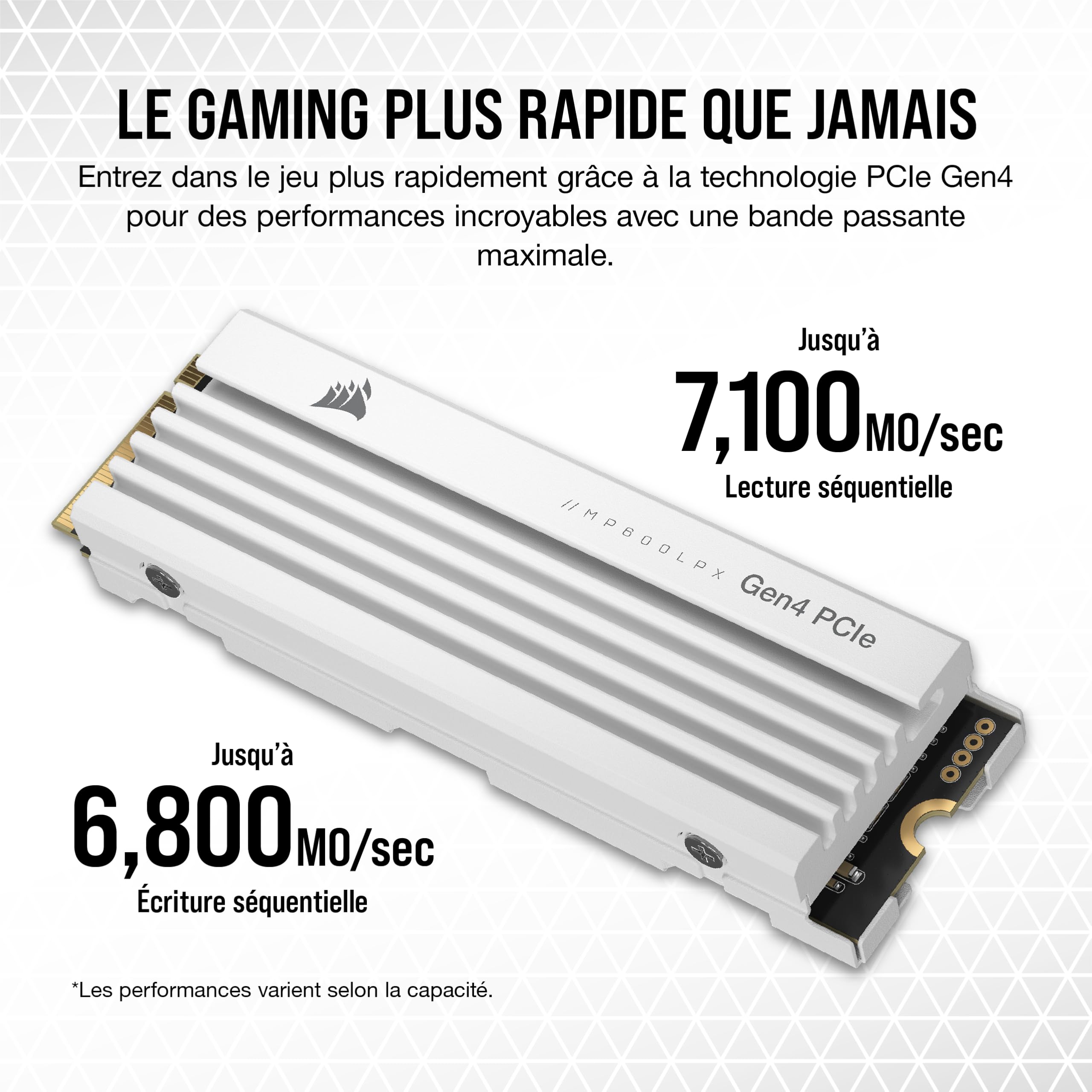 corsair-mp600-pro-lpx-1-to-ssd-m-2-nvme-gen4-optimis-ps5-blanc image 4