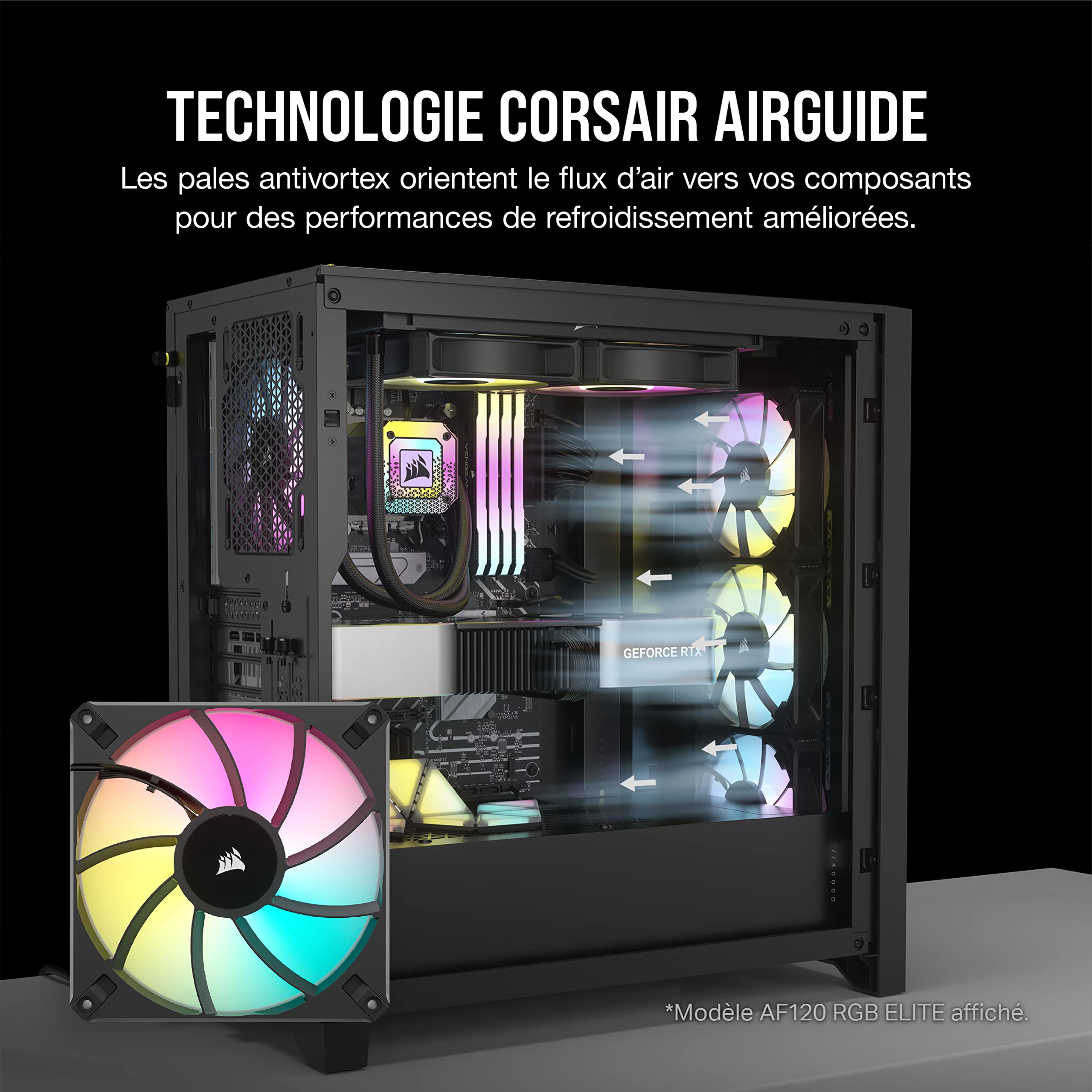 corsair-icue-af140-rgb-elite-140mm-pwm-kit-2-ventilateurs-lighting-node-core-noi image 5