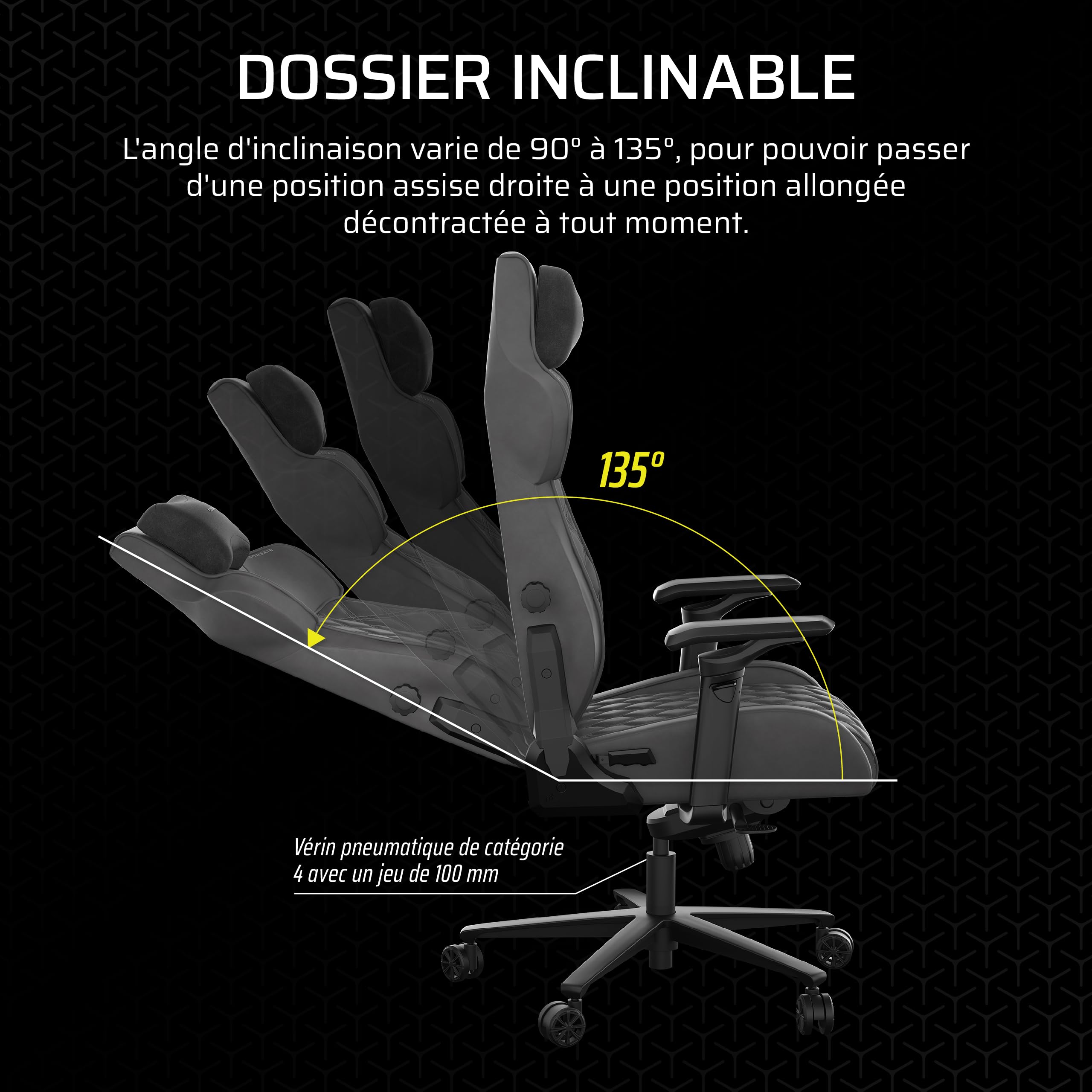 corsair-tc500-luxe-fauteuil-gaming-tissu-respirant-ombre-inclinable image 7