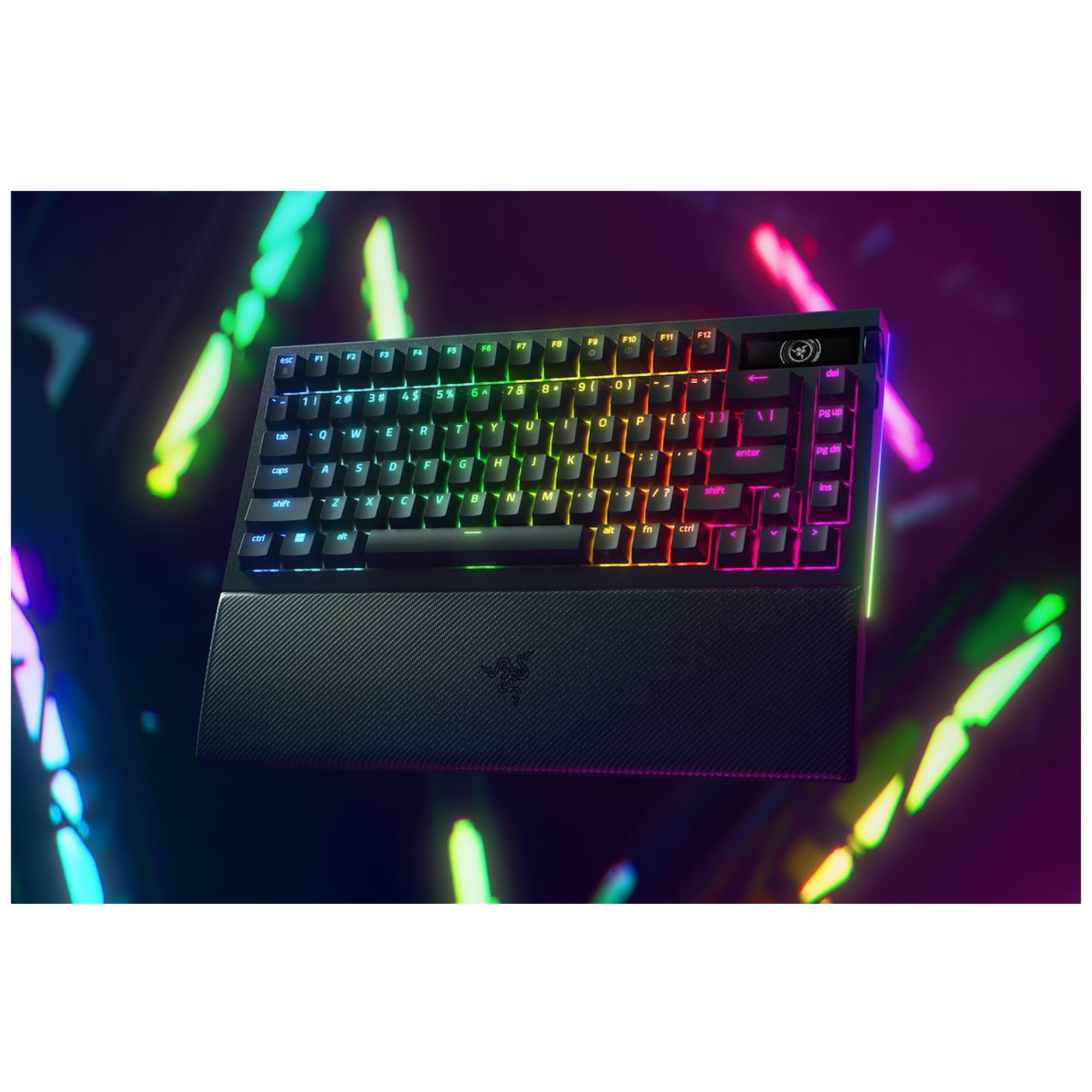 razer-blackwidow-v4-pro-75-clavier-gaming-sans-fil-hot-swap-oled-noir image 3