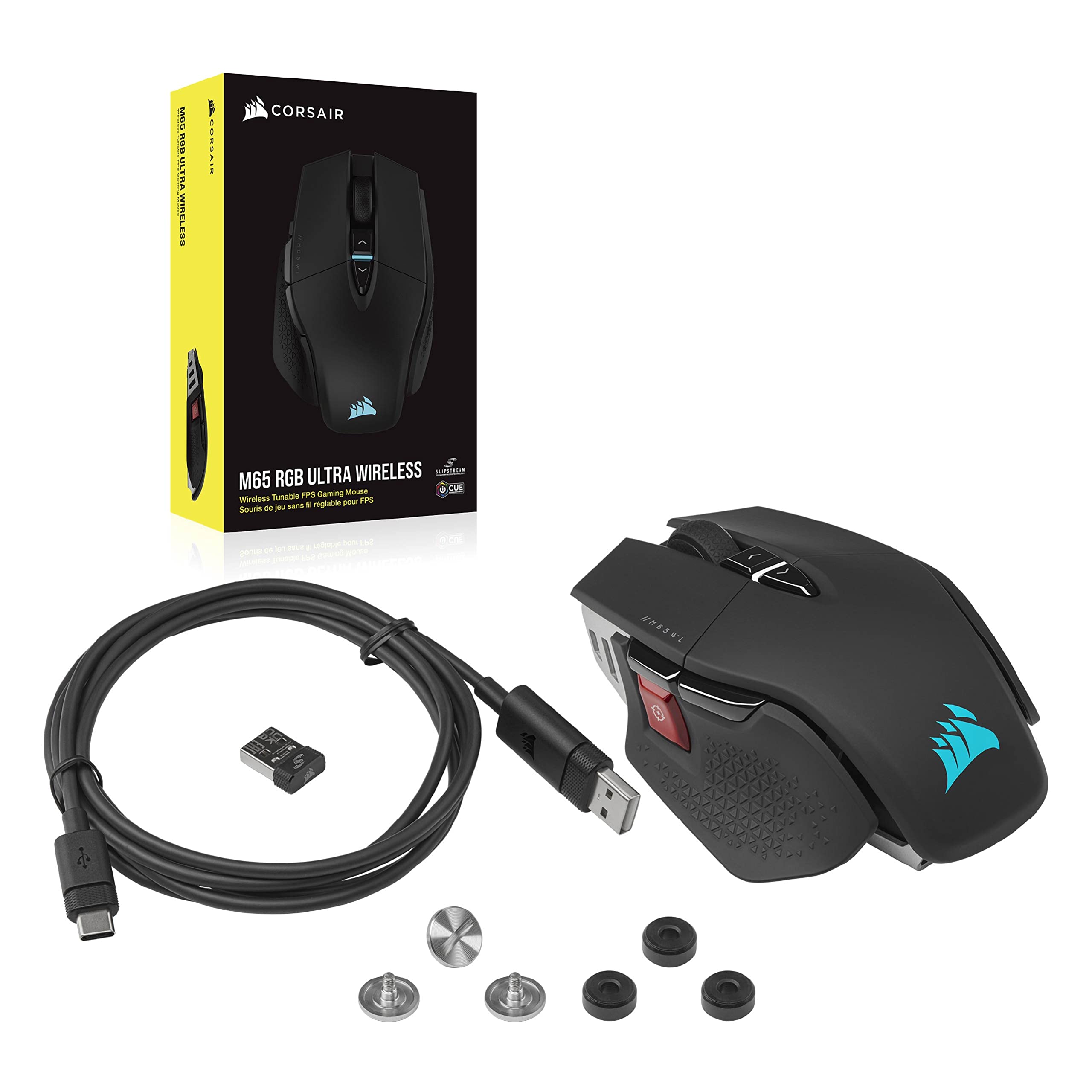 corsair-m65-rgb-ultra-wireless-souris-fps-26000-dpi-noire image 8