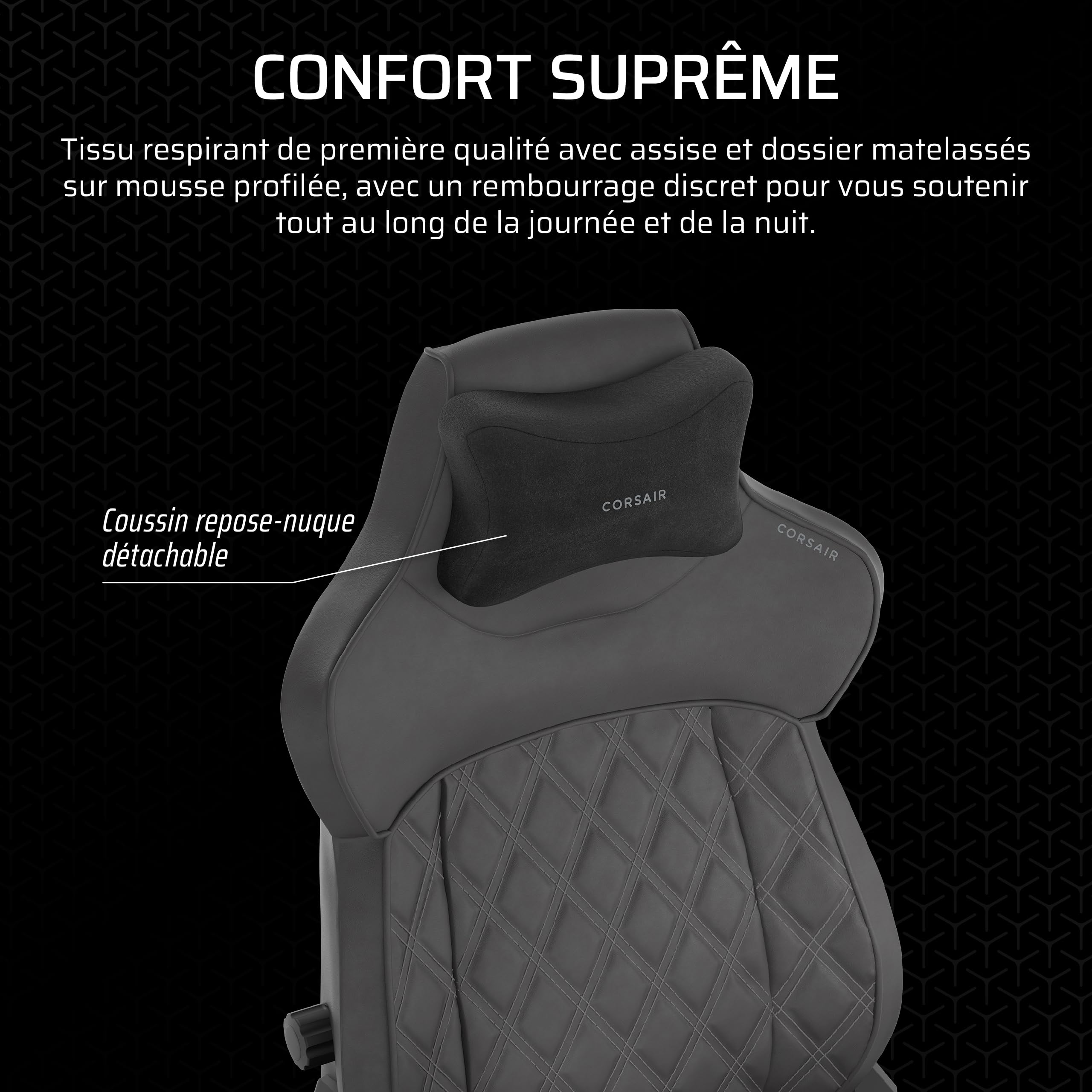 corsair-tc500-luxe-fauteuil-gaming-tissu-respirant-ombre-inclinable image 5