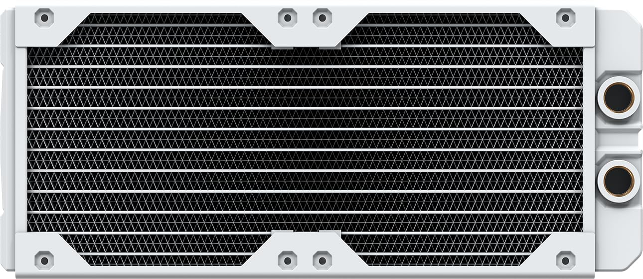 corsair-hydro-x-series-xr5-240mm-v2-radiateur-watercooling-custom-blanc-2x120mm image 1