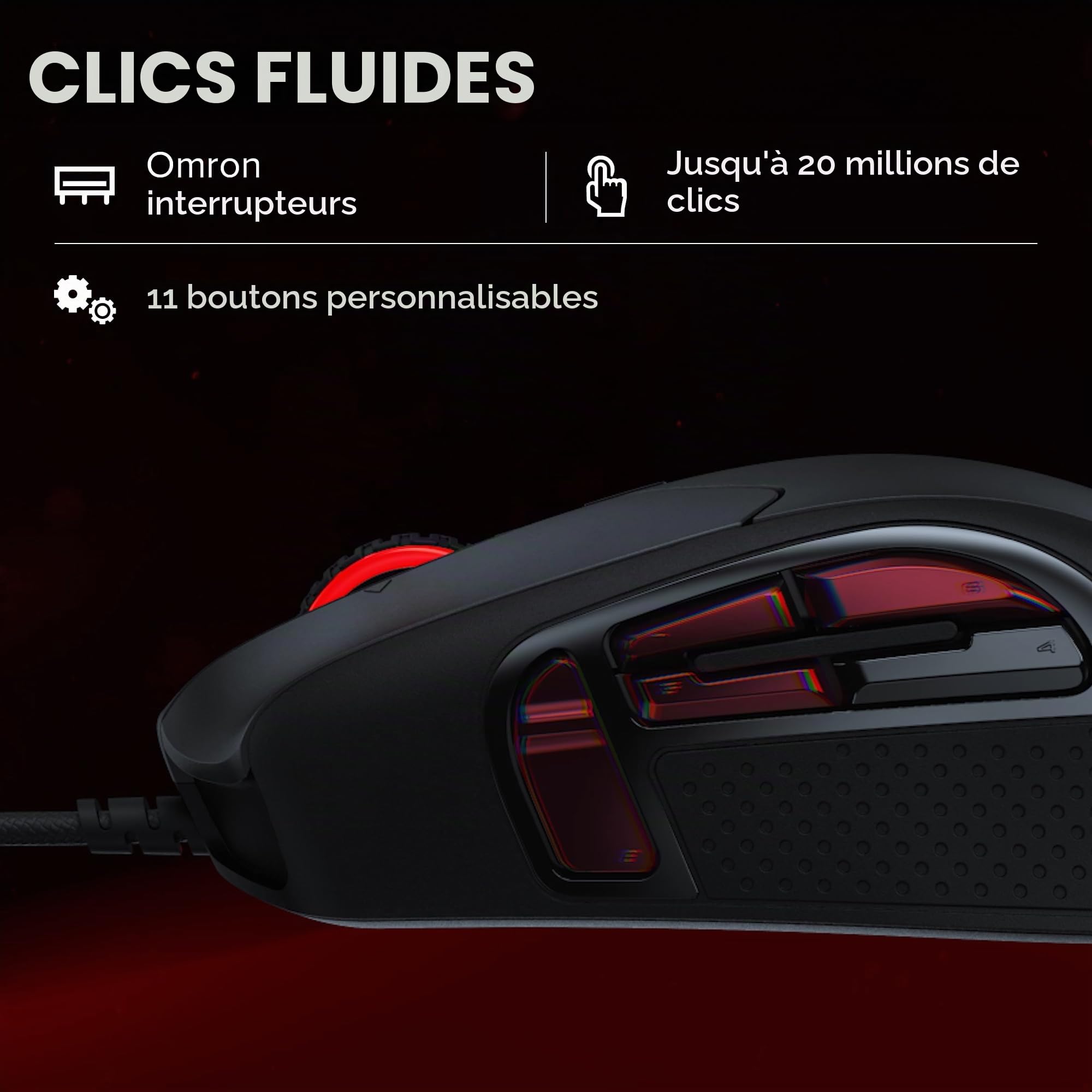 hyperx-pulsefire-raid-souris-gaming-rgb-ergonomique-11-boutons-programmables-cap image 6