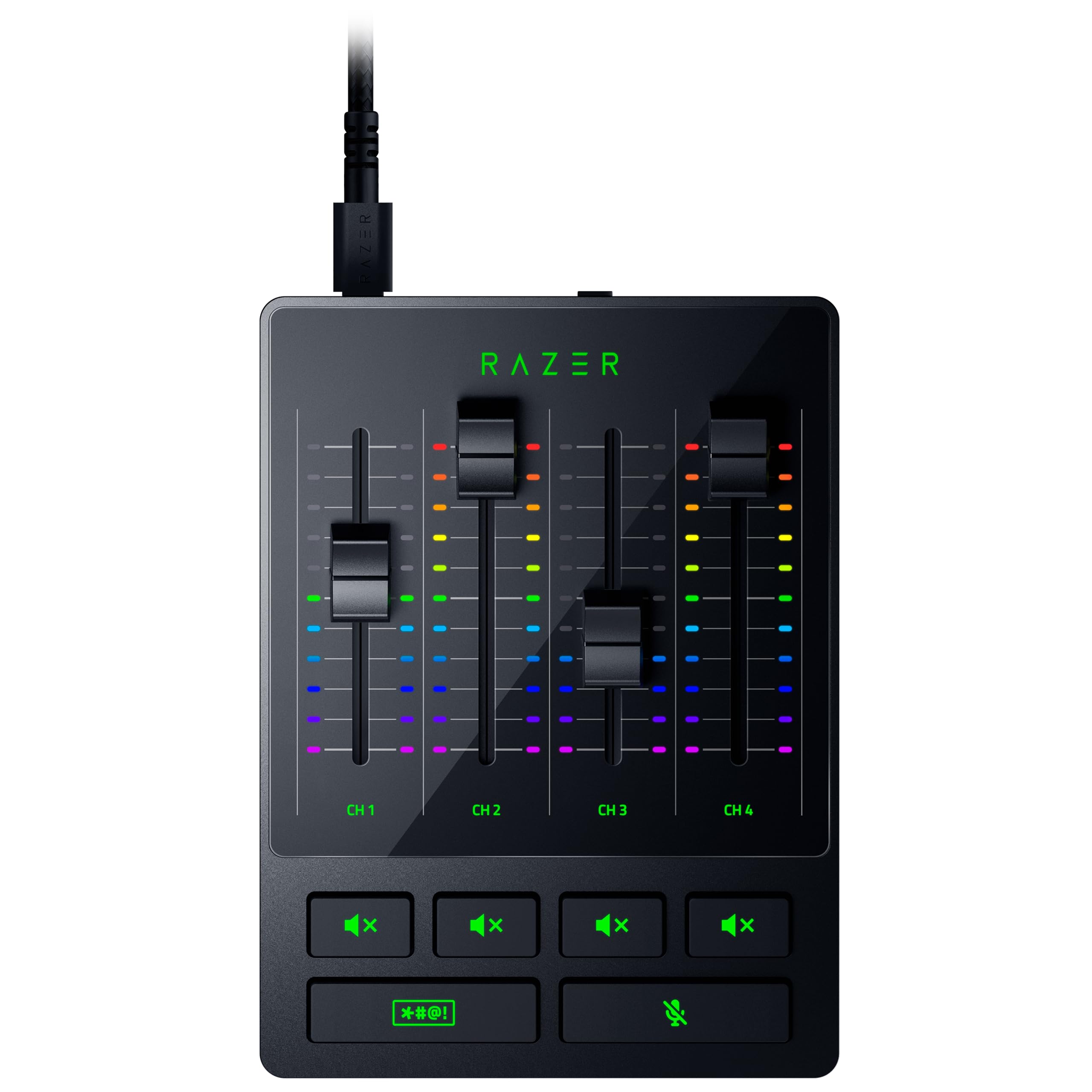 razer-audio-mixer-mixeur-audio-analogique-4-canaux-xlr-chroma-rgb image 1