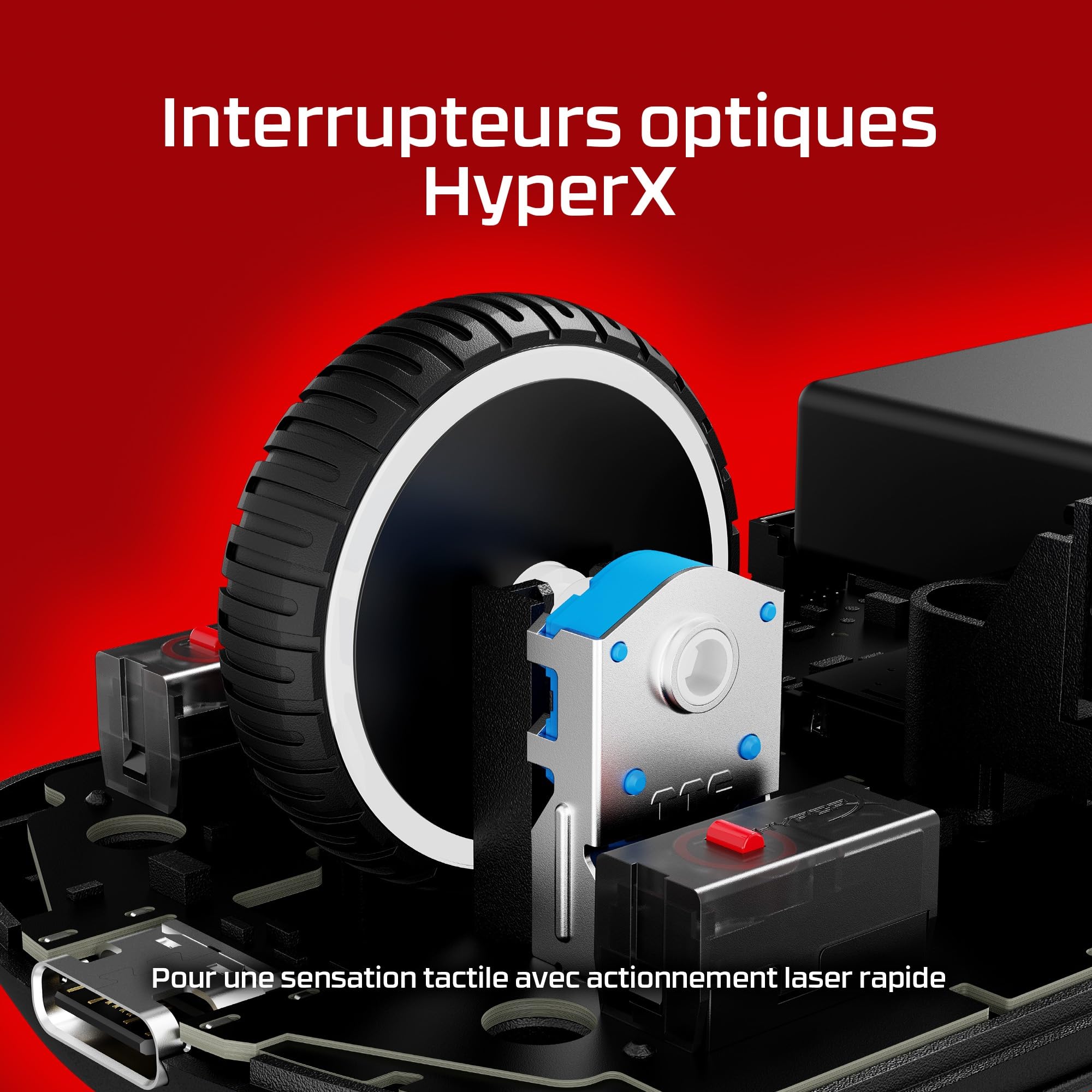 hyperx-pulsefire-saga-pro-souris-gaming-sans-fil-ultra-l-g-re-69-g-capteur-26k-4 image 6