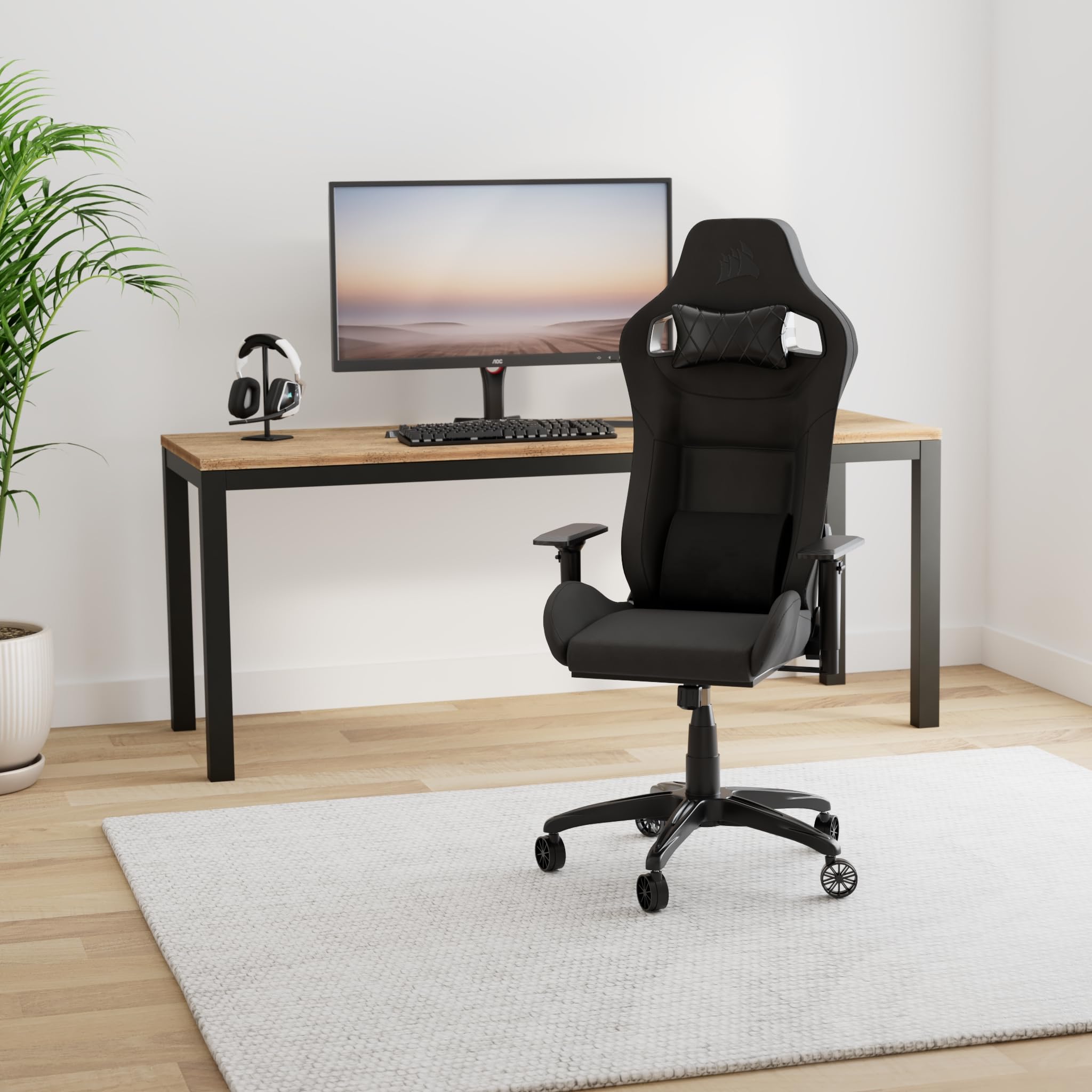 corsair-t3-rush-fabric-2023-fauteuil-gaming-tissu-anthracite image 2