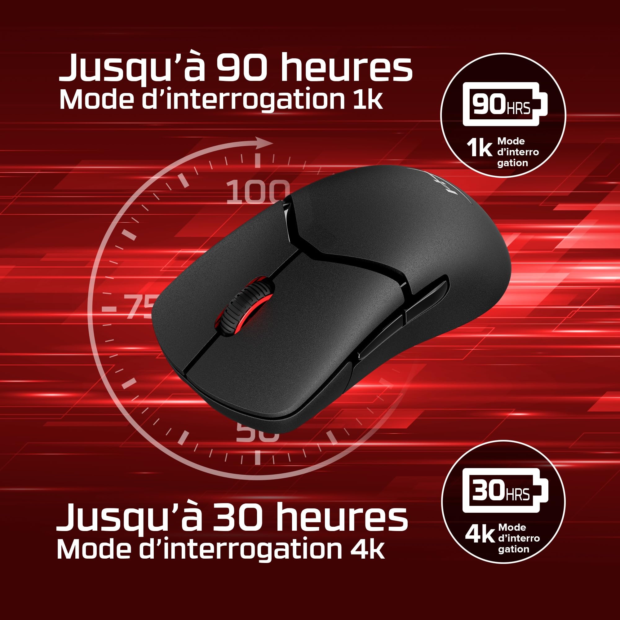 hyperx-pulsefire-saga-pro-souris-gaming-sans-fil-ultra-l-g-re-69-g-capteur-26k-4 image 4