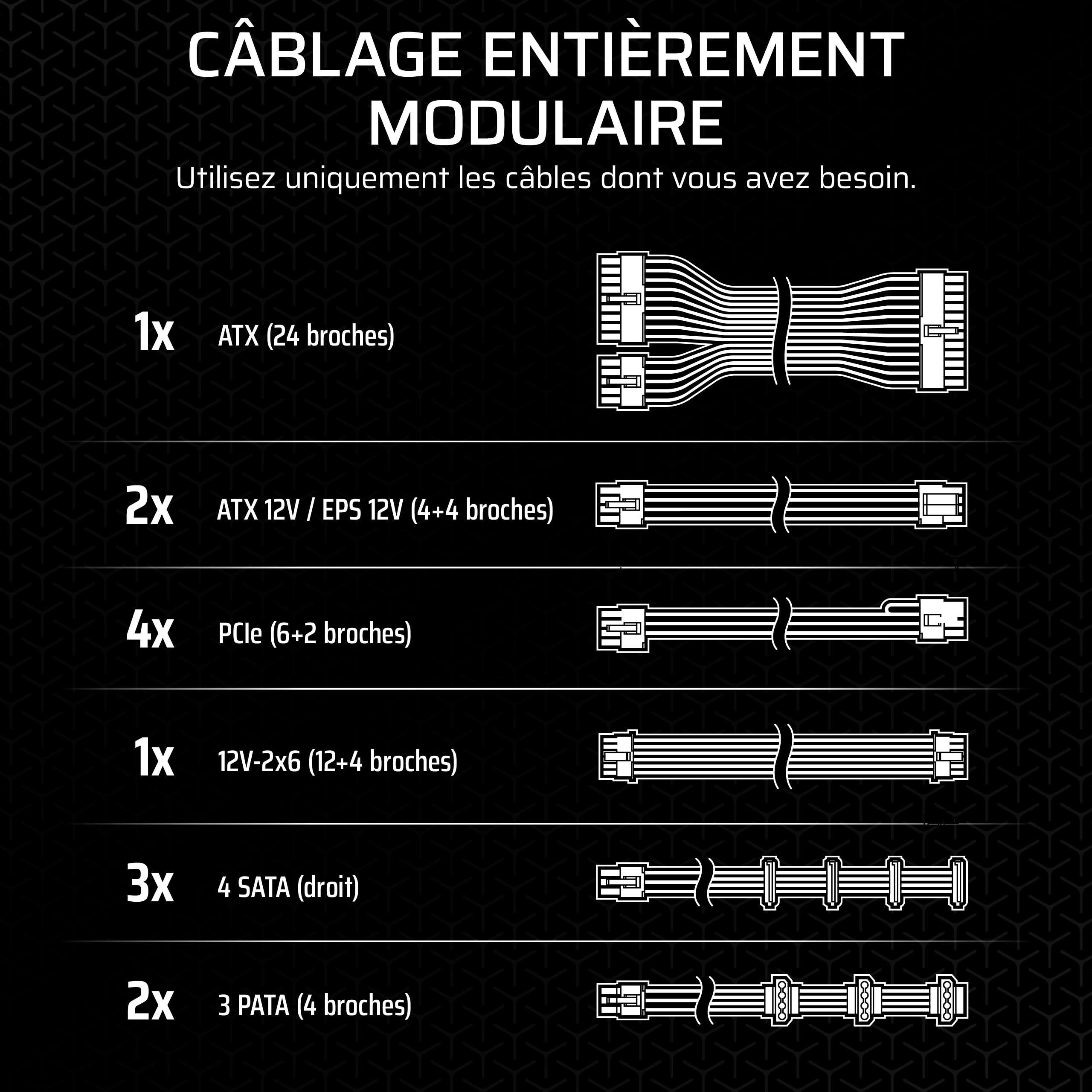 corsair-rm1000x-alimentation-atx-3-1-1000-w-enti-rement-modulaire-cybenetics-gol image 8