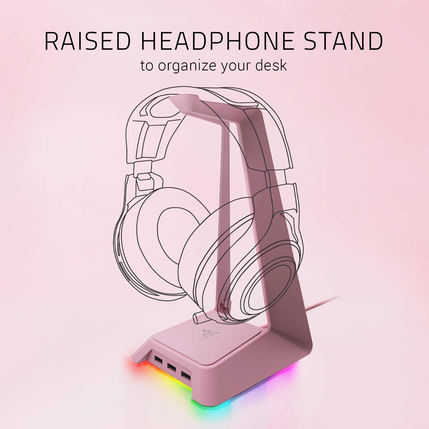 razer-base-station-chroma-support-casque-hub-usb-3-ports-rgb-quartz image 2