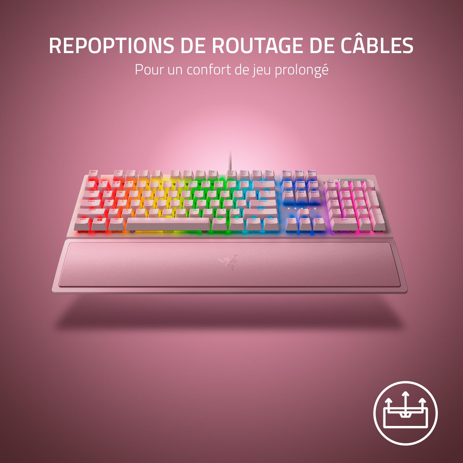 razer-blackwidow-v3-clavier-gamer-m-canique-switches-verts-rose-quartz-us image 7