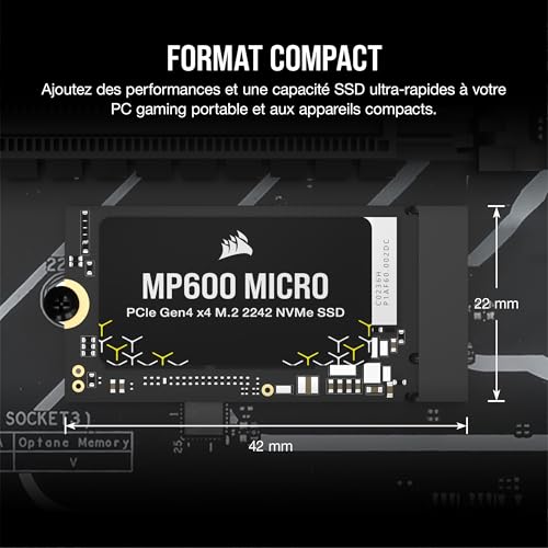 corsair-mp600-micro-1-to-m-2-2242-nvme-pcie-gen4-x4-ssd-7000-mo-s-noir image 7
