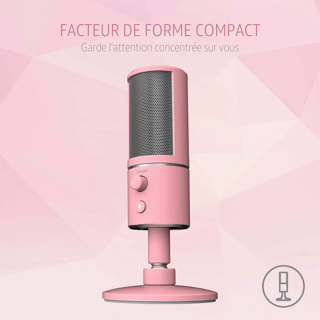 razer-seiren-x-microphone-usb-streaming-supercardio-de-support-antichoc-quartz image 4