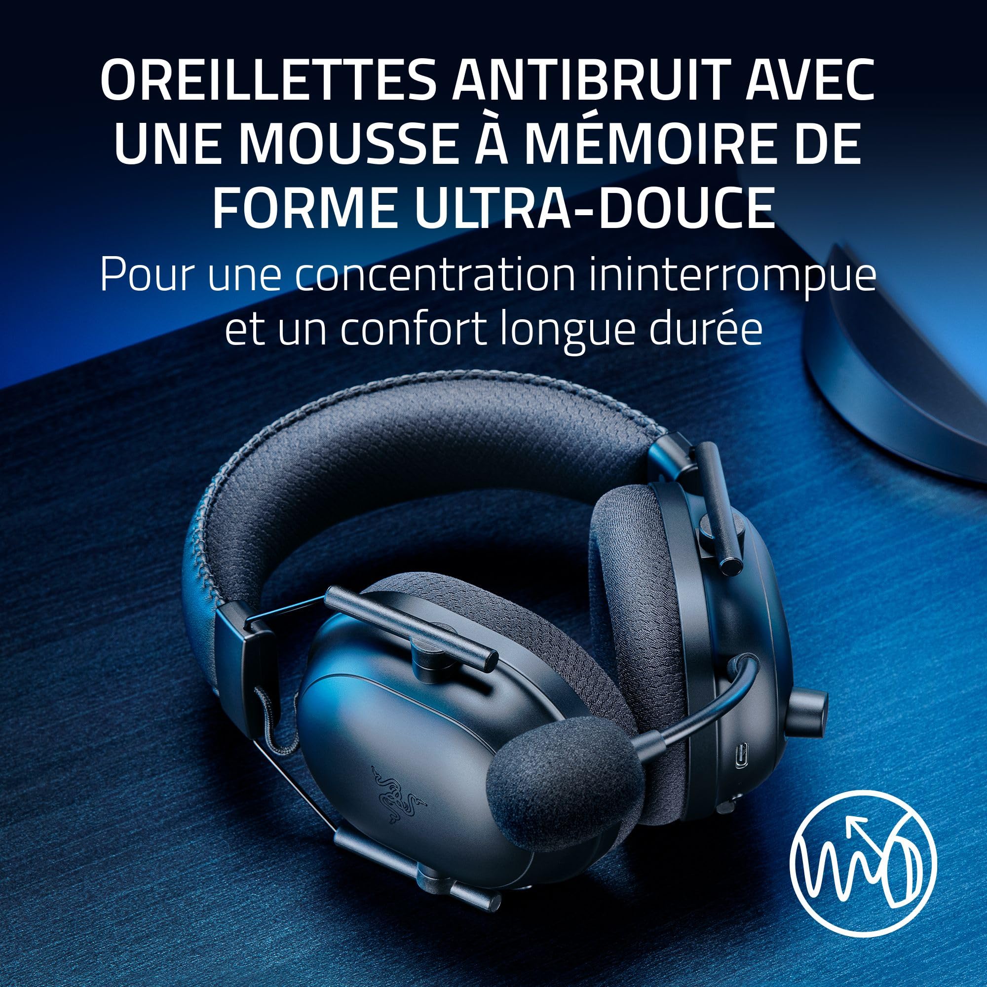 razer-blackshark-v2-pro-playstation-casque-e-sport-sans-fil-ps5-noir image 7
