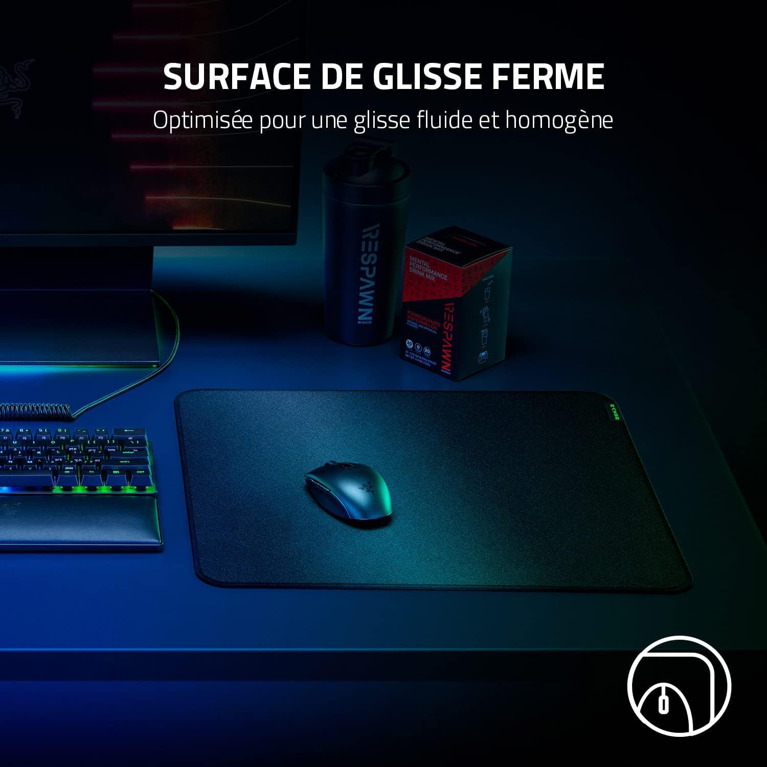 razer-strider-xxl-tapis-de-souris-gaming-hybride-noir image 2