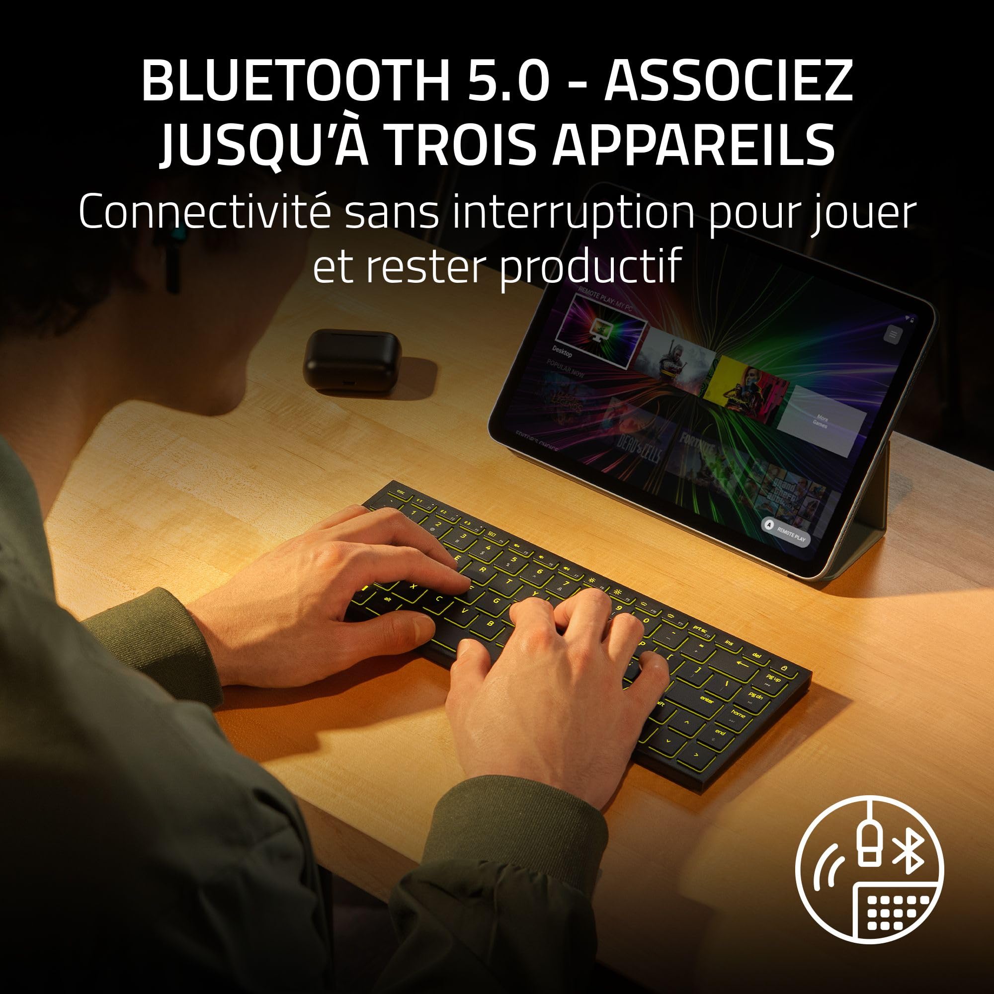 razer-joro-clavier-portable-sans-fil-r-tro-clair-compact-qwerty-us-noir image 8