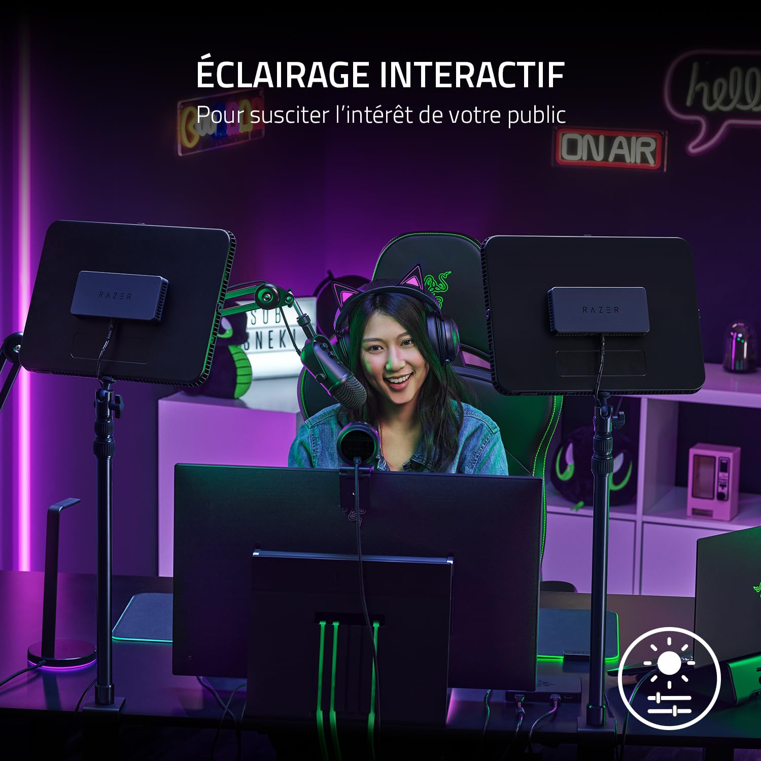 razer-key-light-chroma-panneau-led-rgb-streaming-wifi-bluetooth-noir image 5