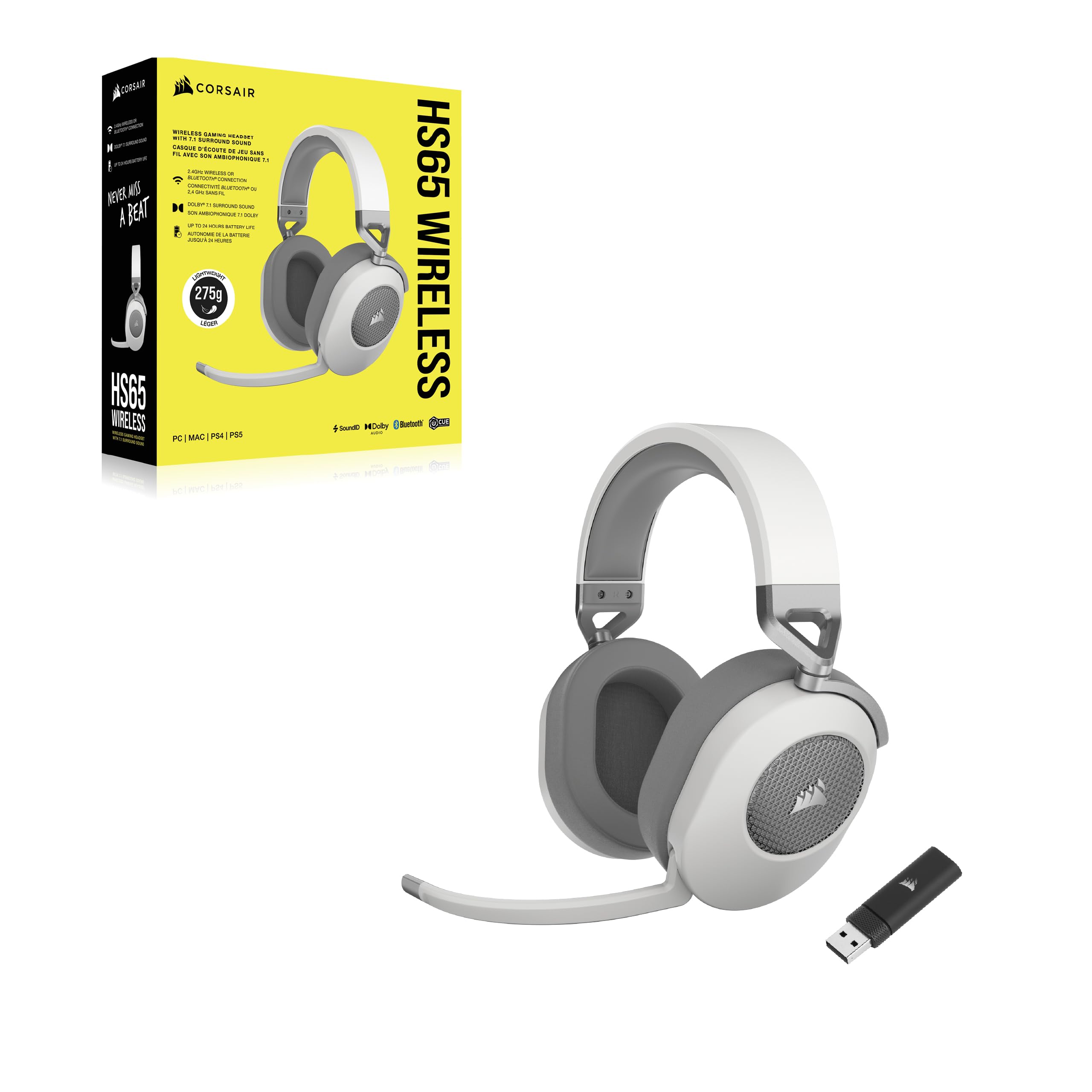 corsair-hs65-wireless-casque-gaming-blanc-2-4-ghz-dolby-7-1 image 8