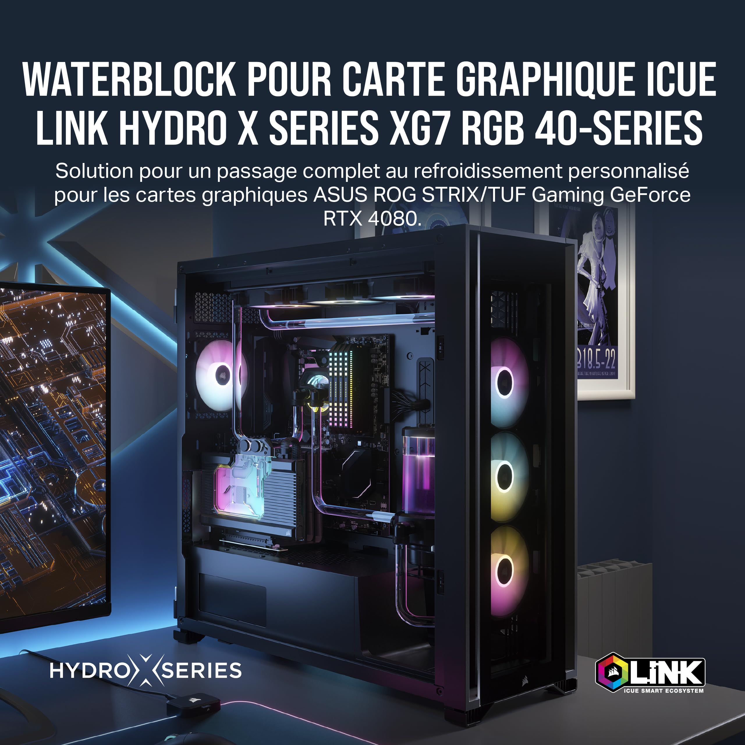 corsair-hydro-x-series-icue-link-xg7-rgb-4080-waterblock-gpu-rtx-4080-strix-tuf- image 2