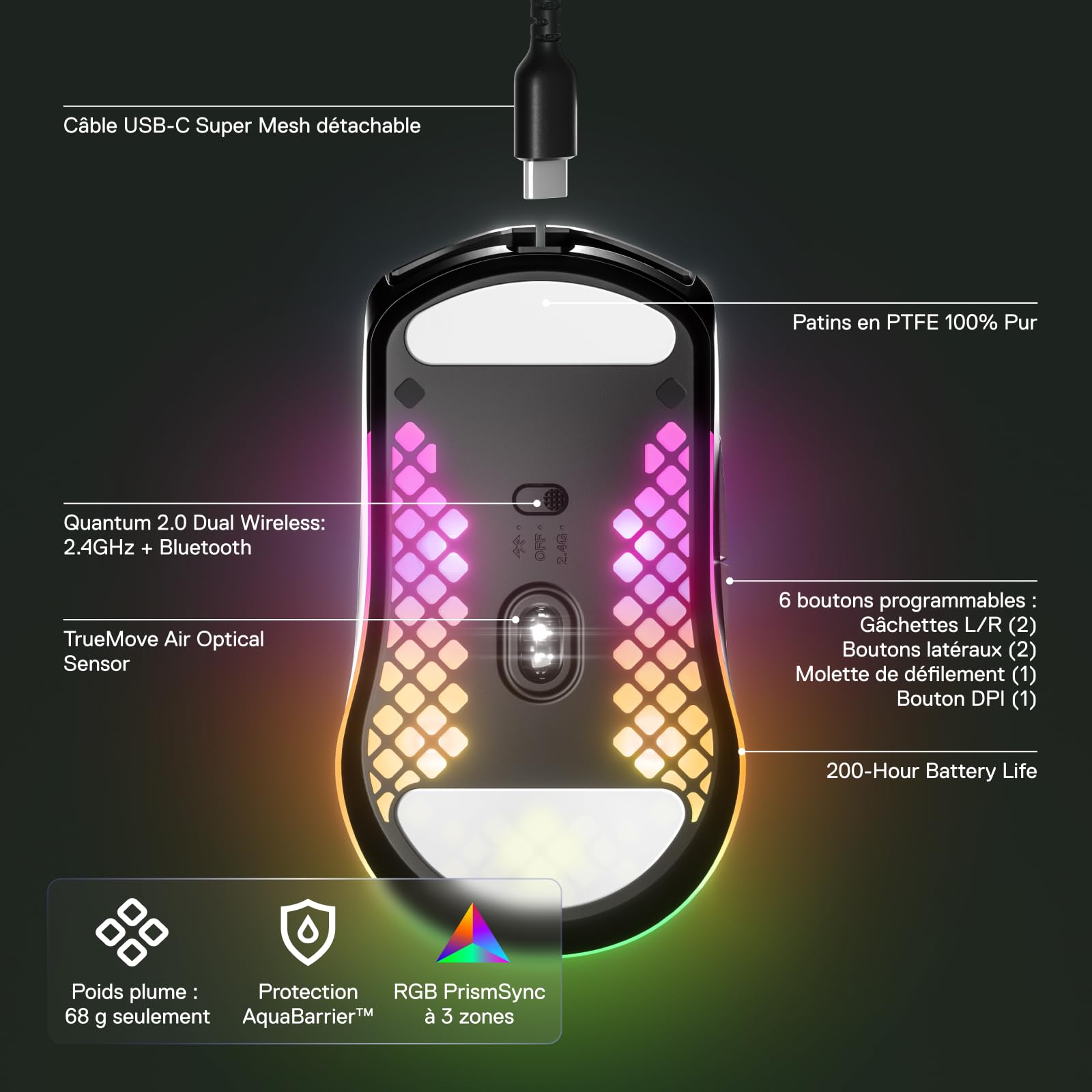 steelseries-aerox-3-wireless-souris-gaming-ultra-l-g-re-68g-onyx image 4