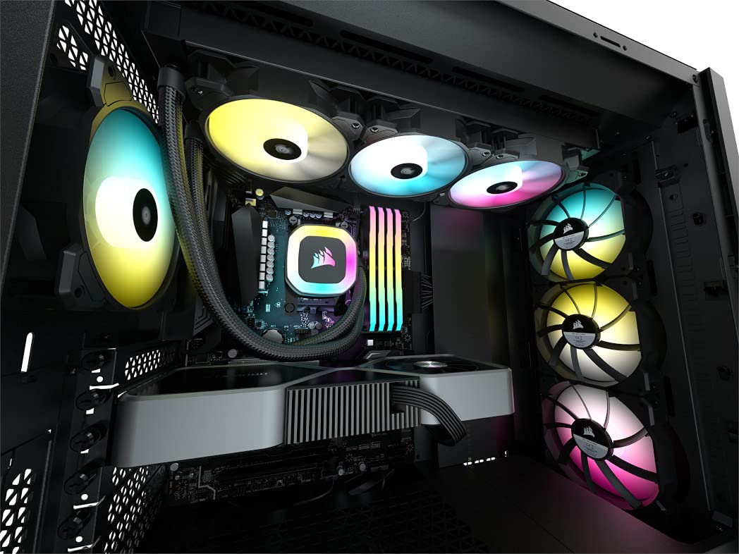 corsair-h150-rgb-watercooling-cpu-aio-360-mm-noir image 3