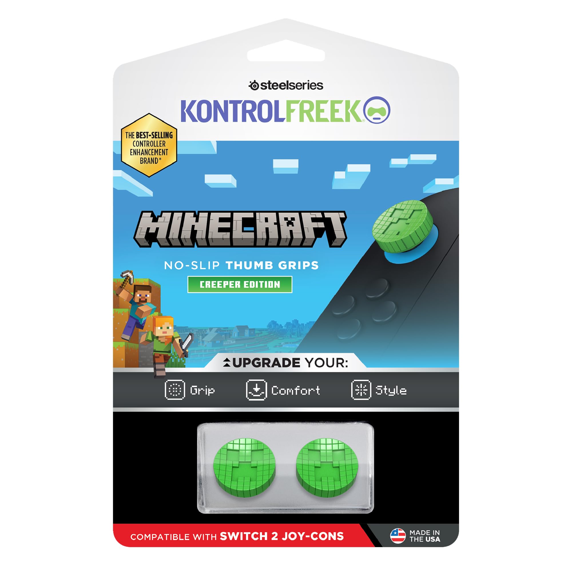 kontrolfreek-minecraft-creeper-edition-grips-pour-manette-switch-pro-et-joy-con image 6