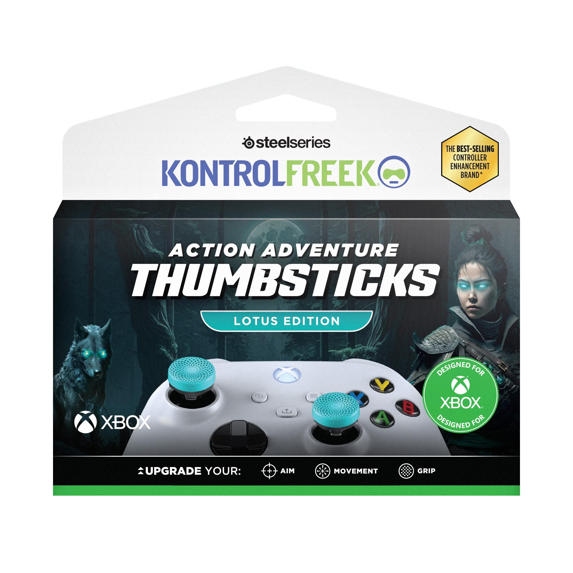 kontrolfreek-lotus-grips-manette-xbox-2-rehausseurs-mid-rise-6-1-mm-turquoise image 7